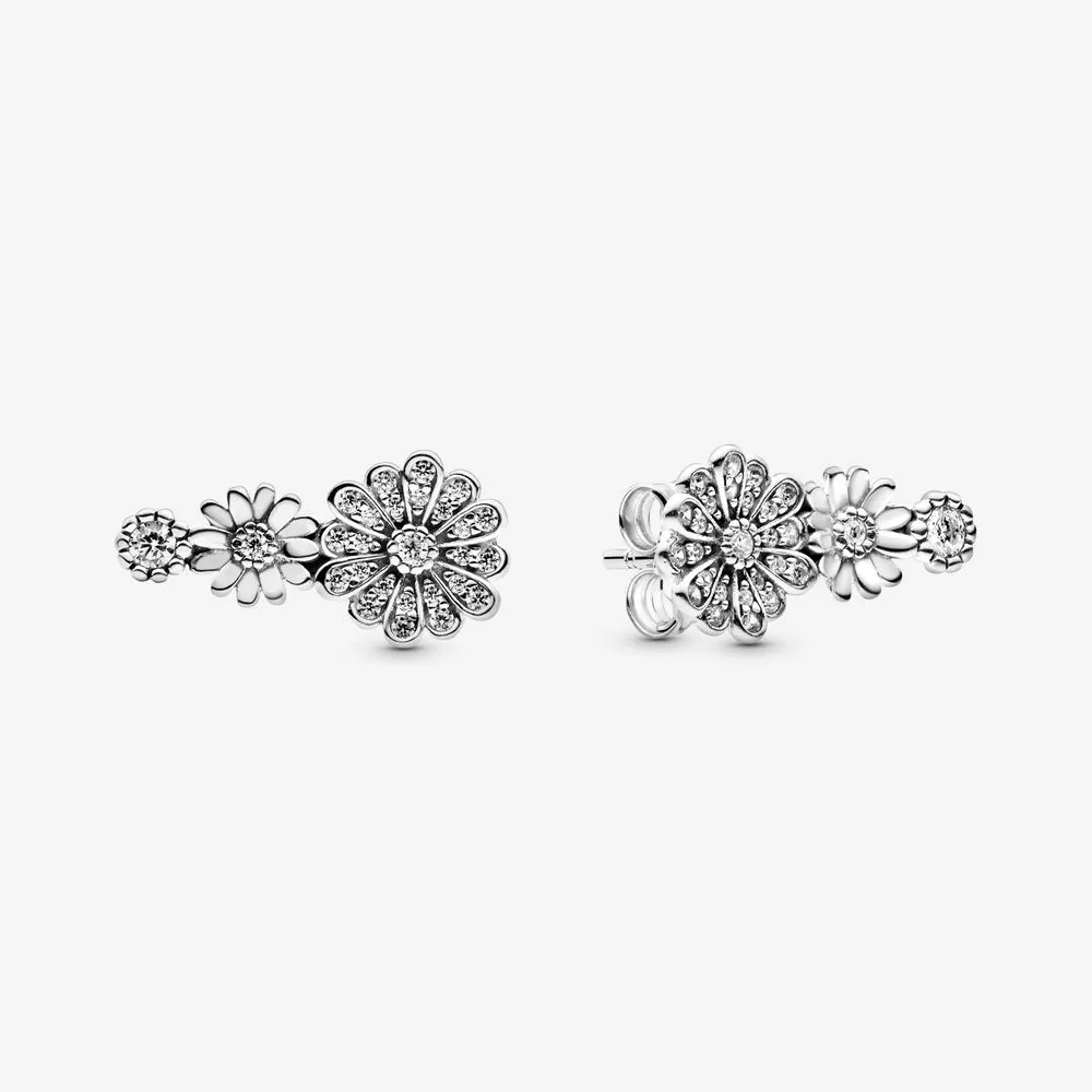 PANDORA Sparkling Daisy Flower Trio Stud Earrings - 298876C01