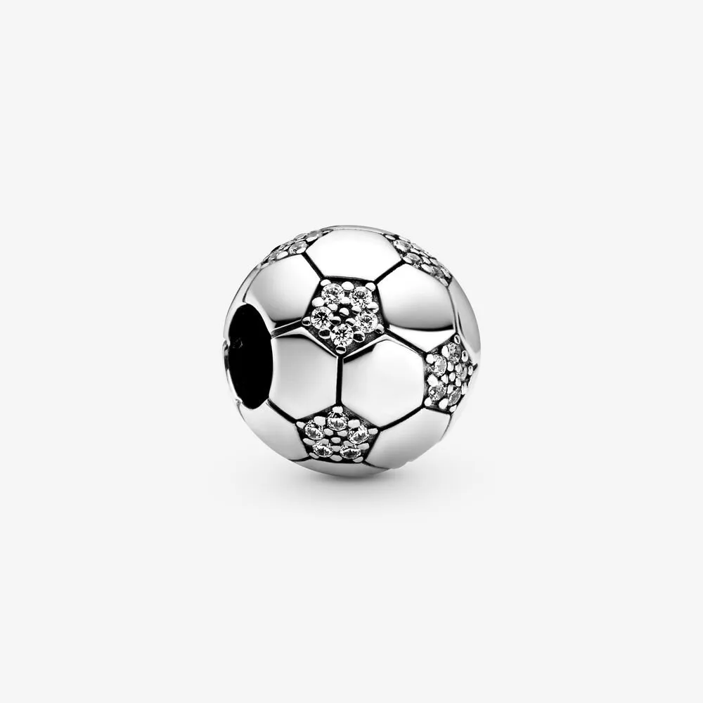 pandora sparkling soccer charm 798795c01