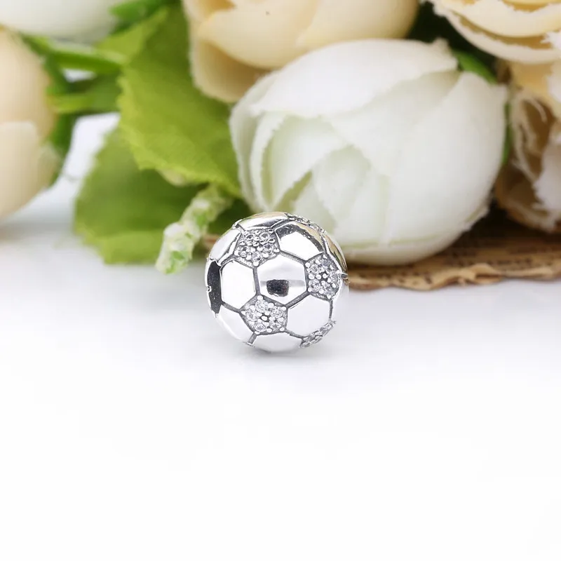 PANDORA Sparkling Soccer Charm - 798795C01