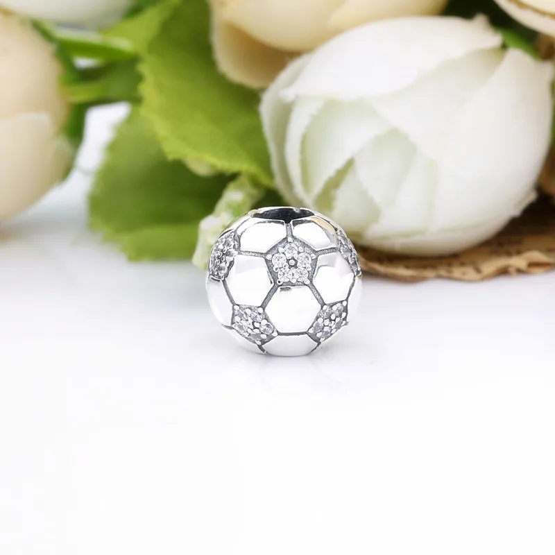 PANDORA Sparkling Soccer Charm - 798795C01