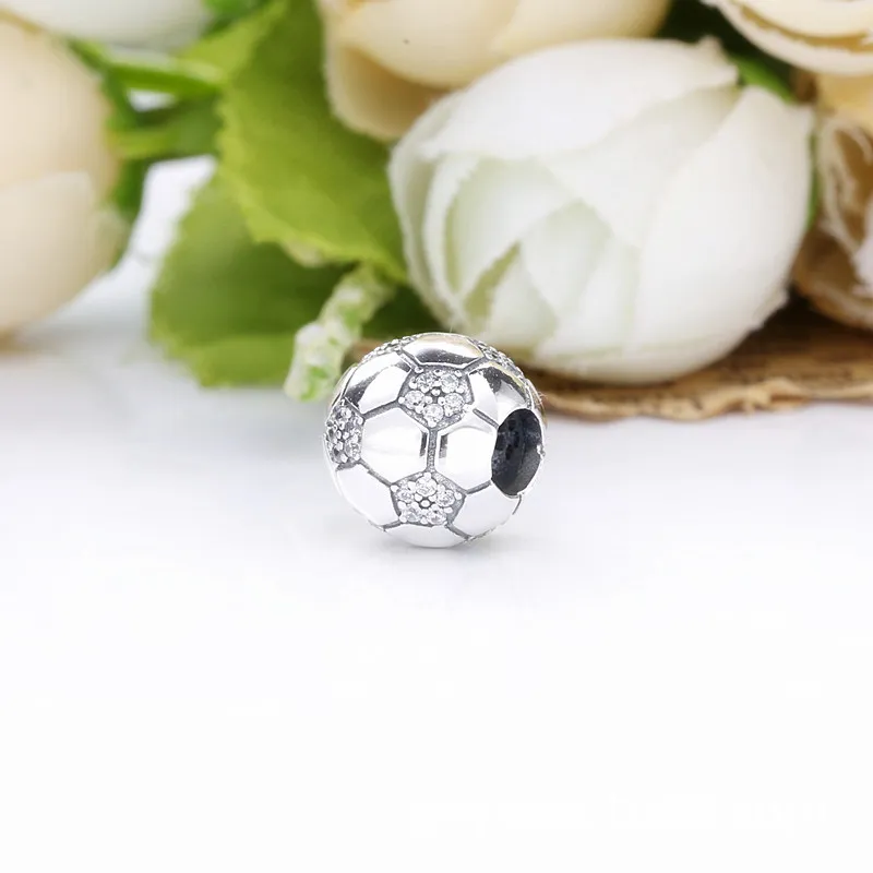 PANDORA Sparkling Soccer Charm - 798795C01