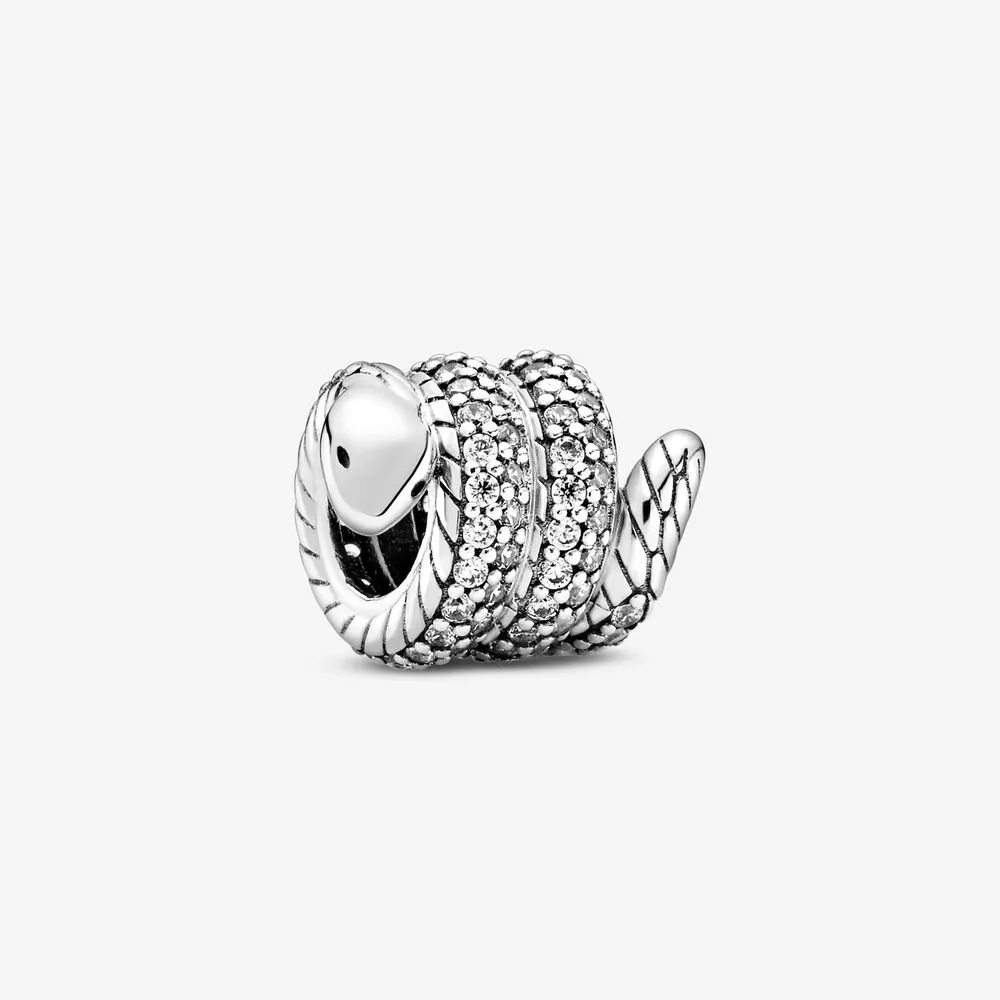 PANDORA Sparkling Wrapped Snake Charm - 799099C01