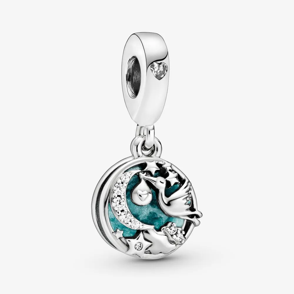 pandora stork twinkling stars dangle charm 798895c01