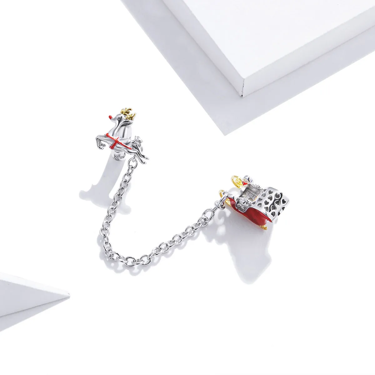 Pandora Style Santa's Sleigh Safety Chain - SCC1667