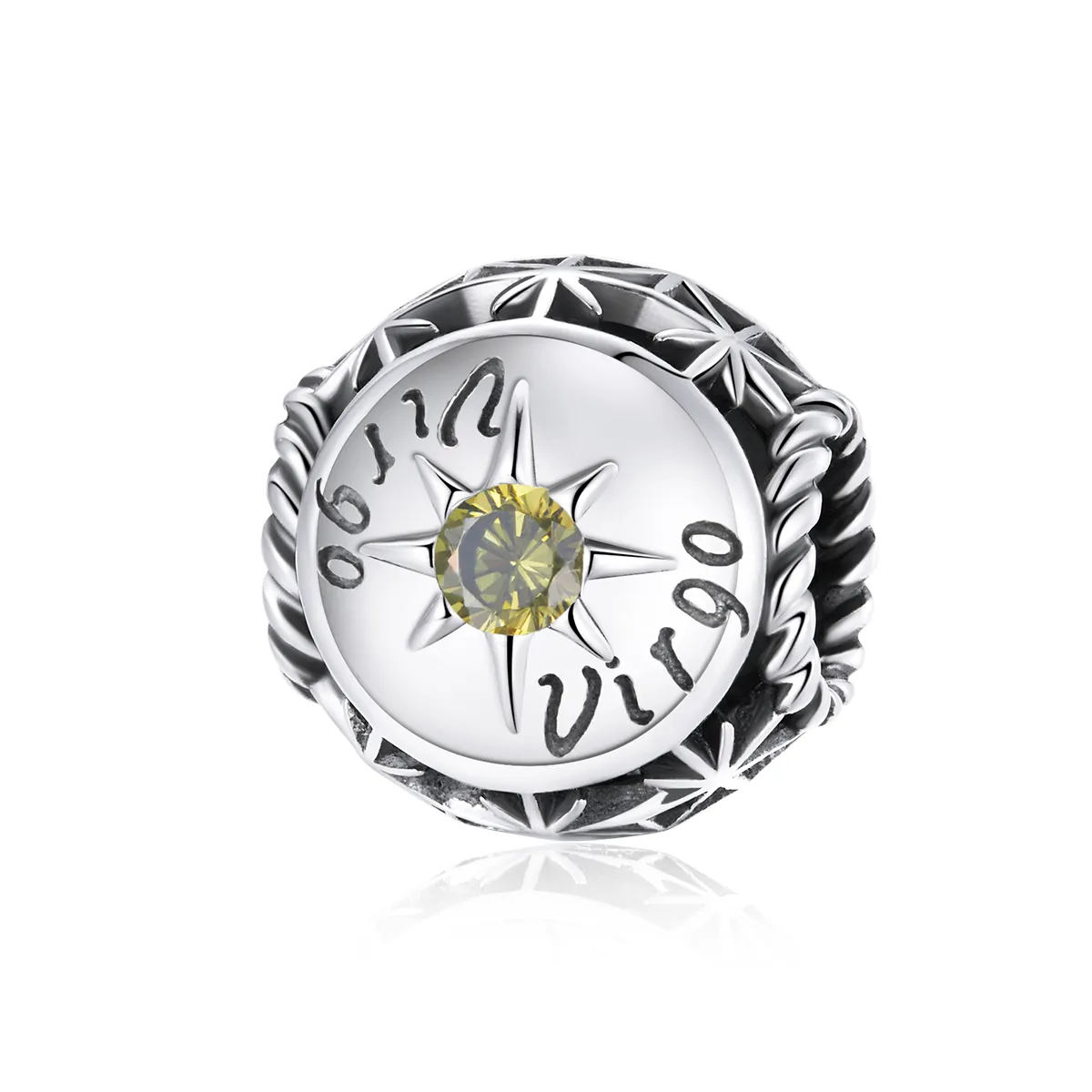 pandora style shining virgo charm scc17256