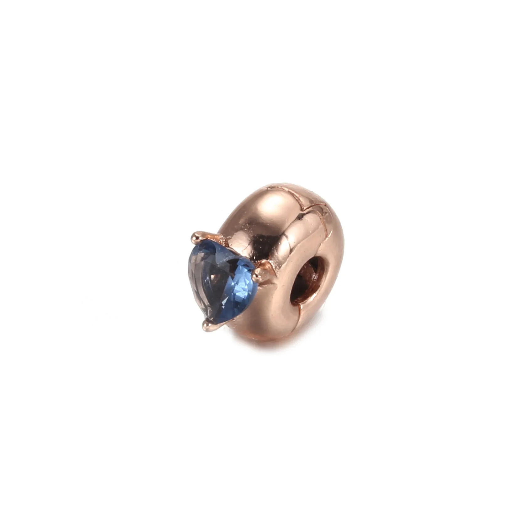 PANDORA Blue Heart Solitaire Clip Charm - 789203C02