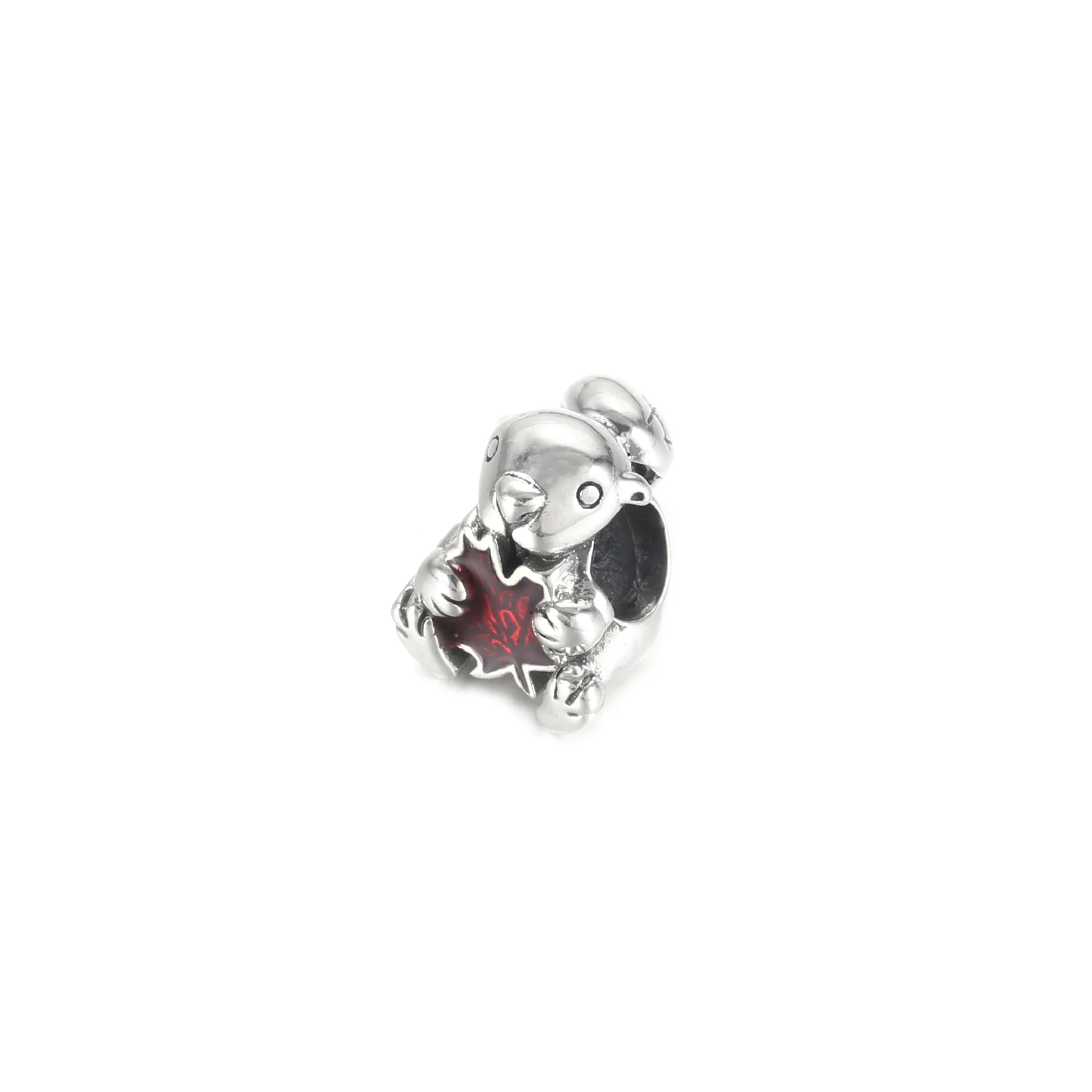 PANDORA Canadian Beaver & Maple Leaf Charm - 799394C01