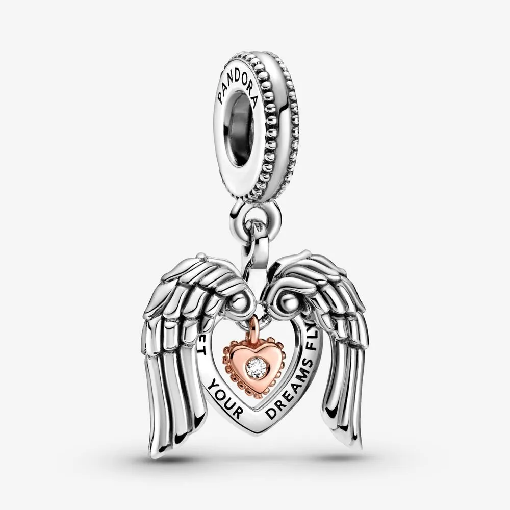 Pandora Club 2021 Angel Wings & Heart Dangle Charm - 789296C01