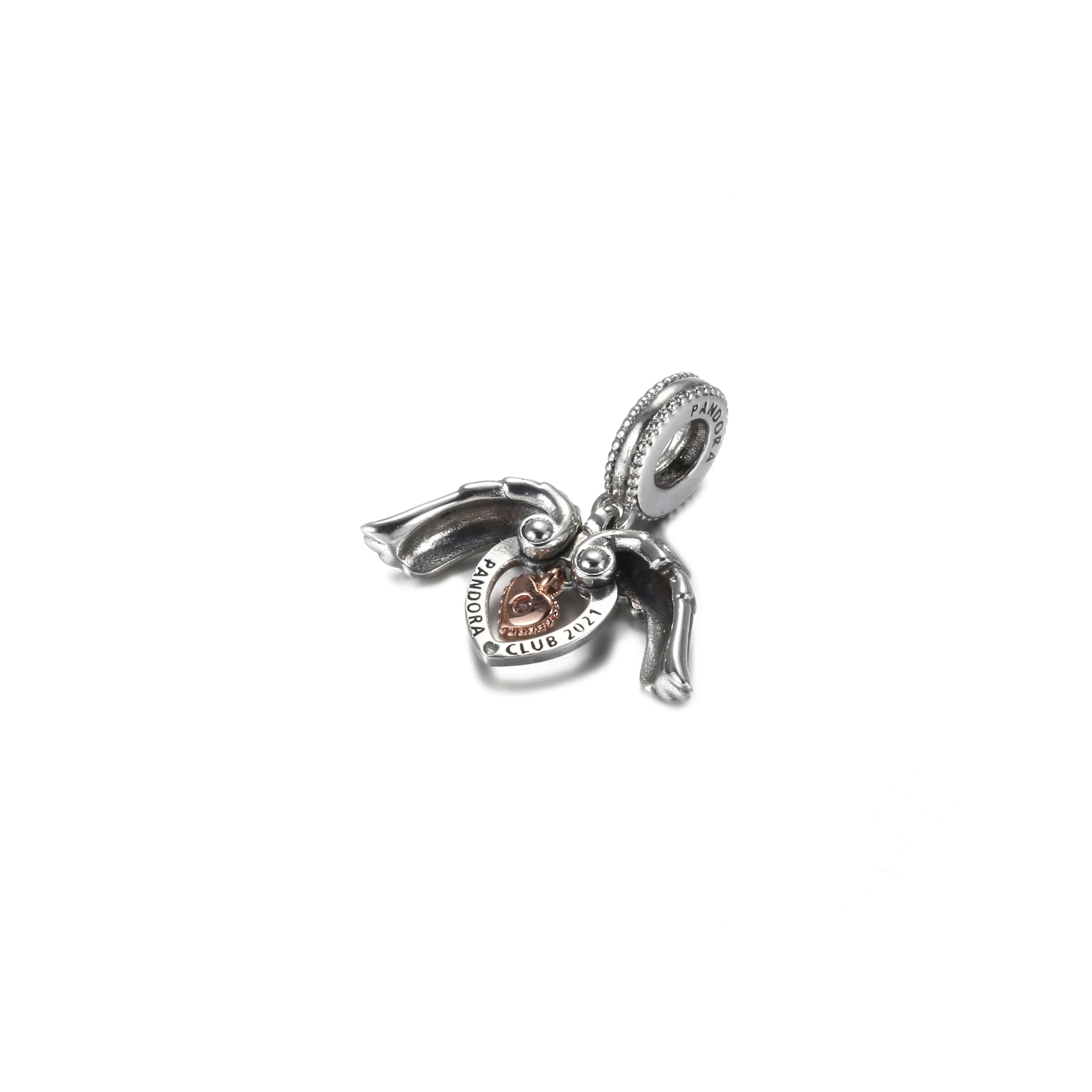 Pandora Club 2021 Angel Wings & Heart Dangle Charm - 789296C01