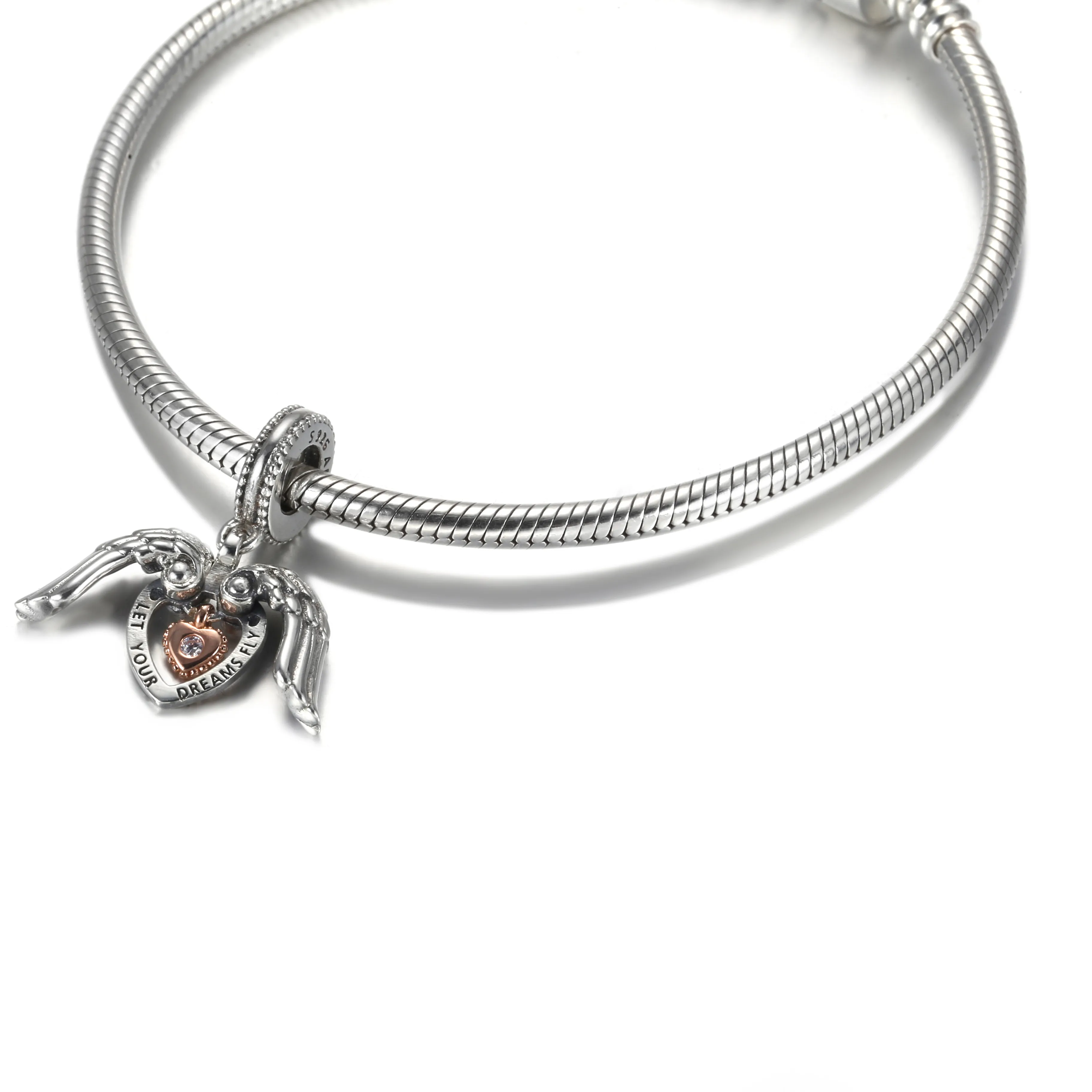 Pandora Club 2021 Angel Wings & Heart Dangle Charm - 789296C01