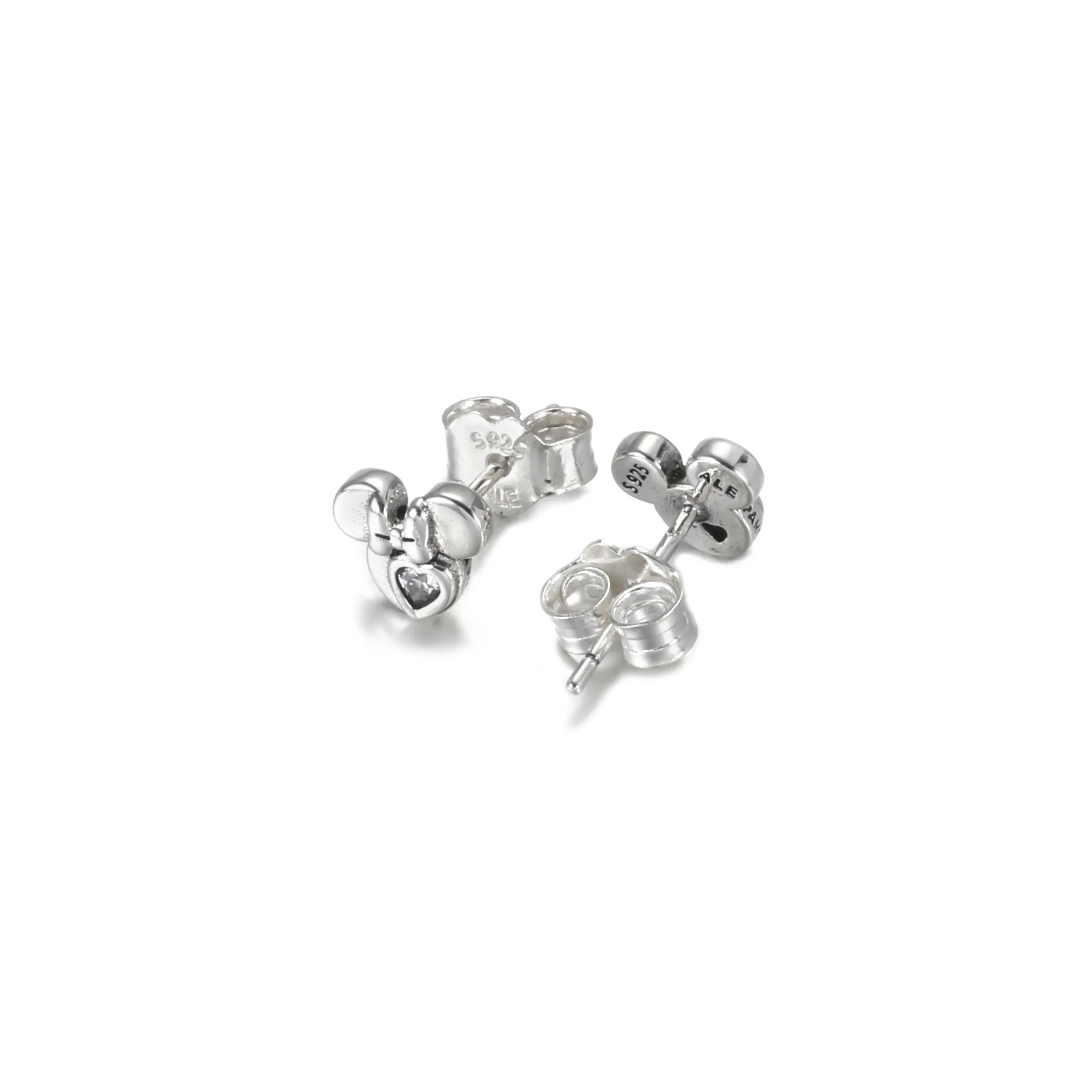 PANDORA Disney Mickey Mouse & Minnie Mouse Silhouette Stud Earrings - 299258C01