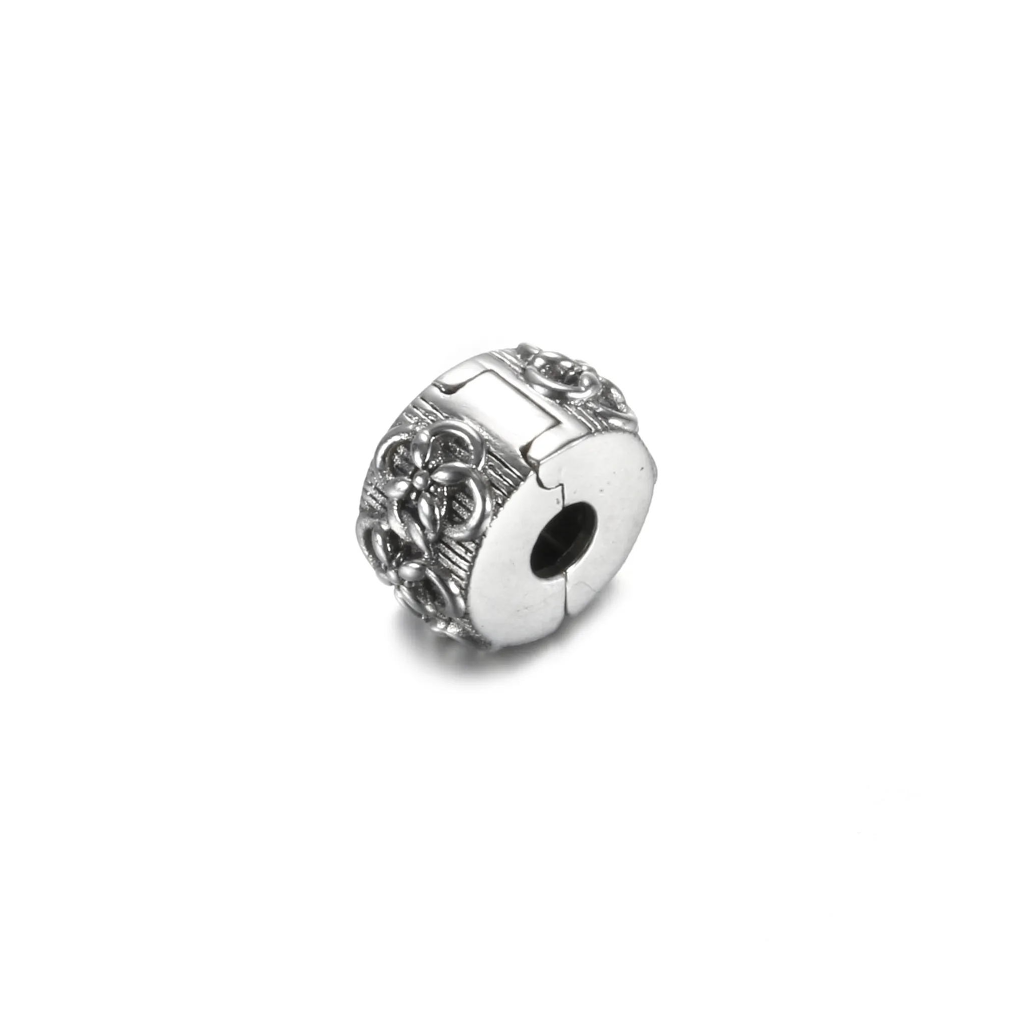 PANDORA Flower Pattern Clip Charm - 799316C00