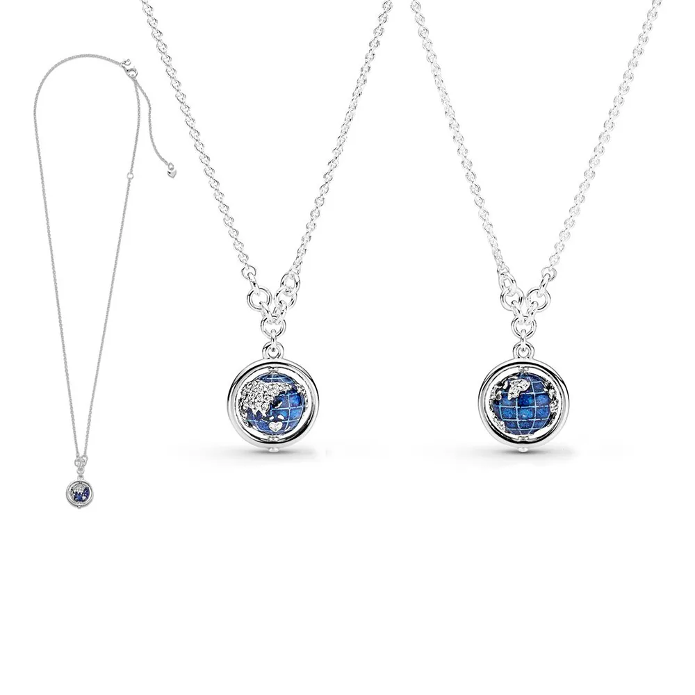 pandora globe necklace 399235c01