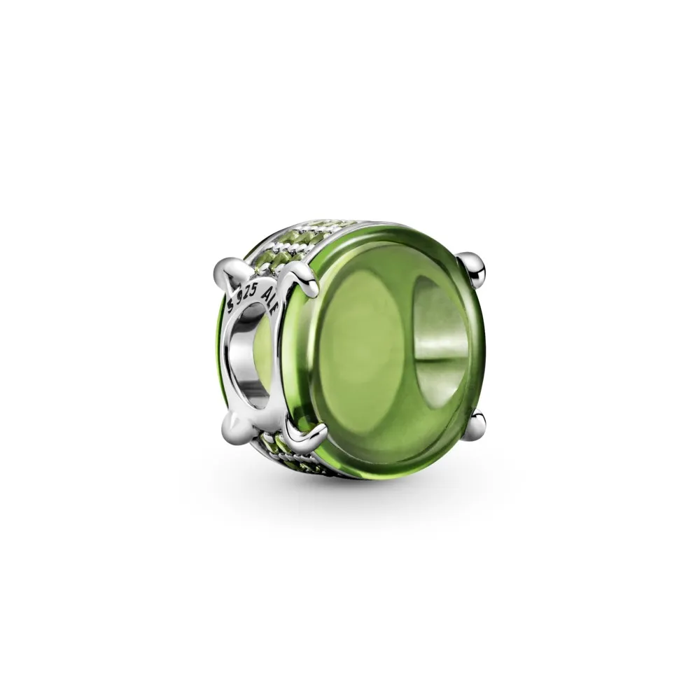 PANDORA Green Oval Cabochon Charm - 799309C02