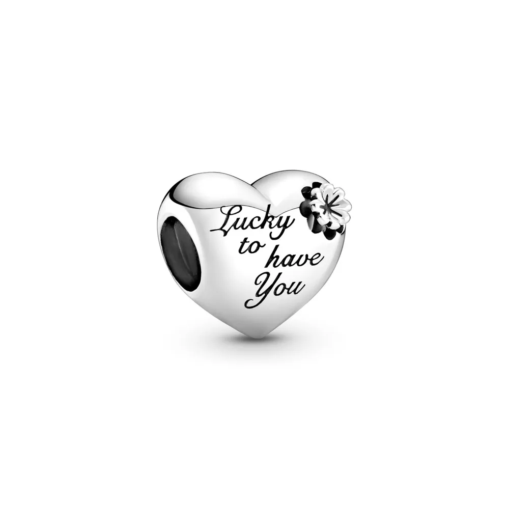 PANDORA Heart & Clover Charm - 799364C00