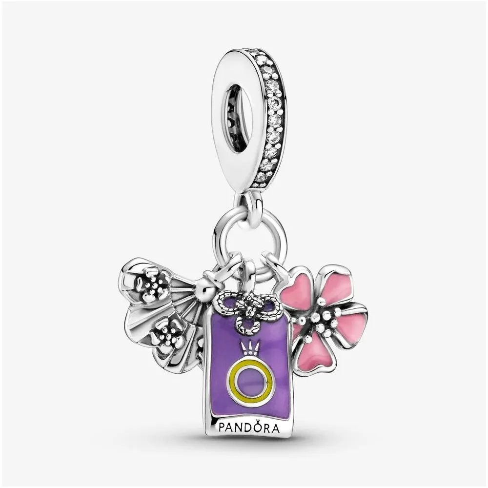 PANDORA Japanese Sakura, Omamori & Fan Dangle Charm - 799326C01