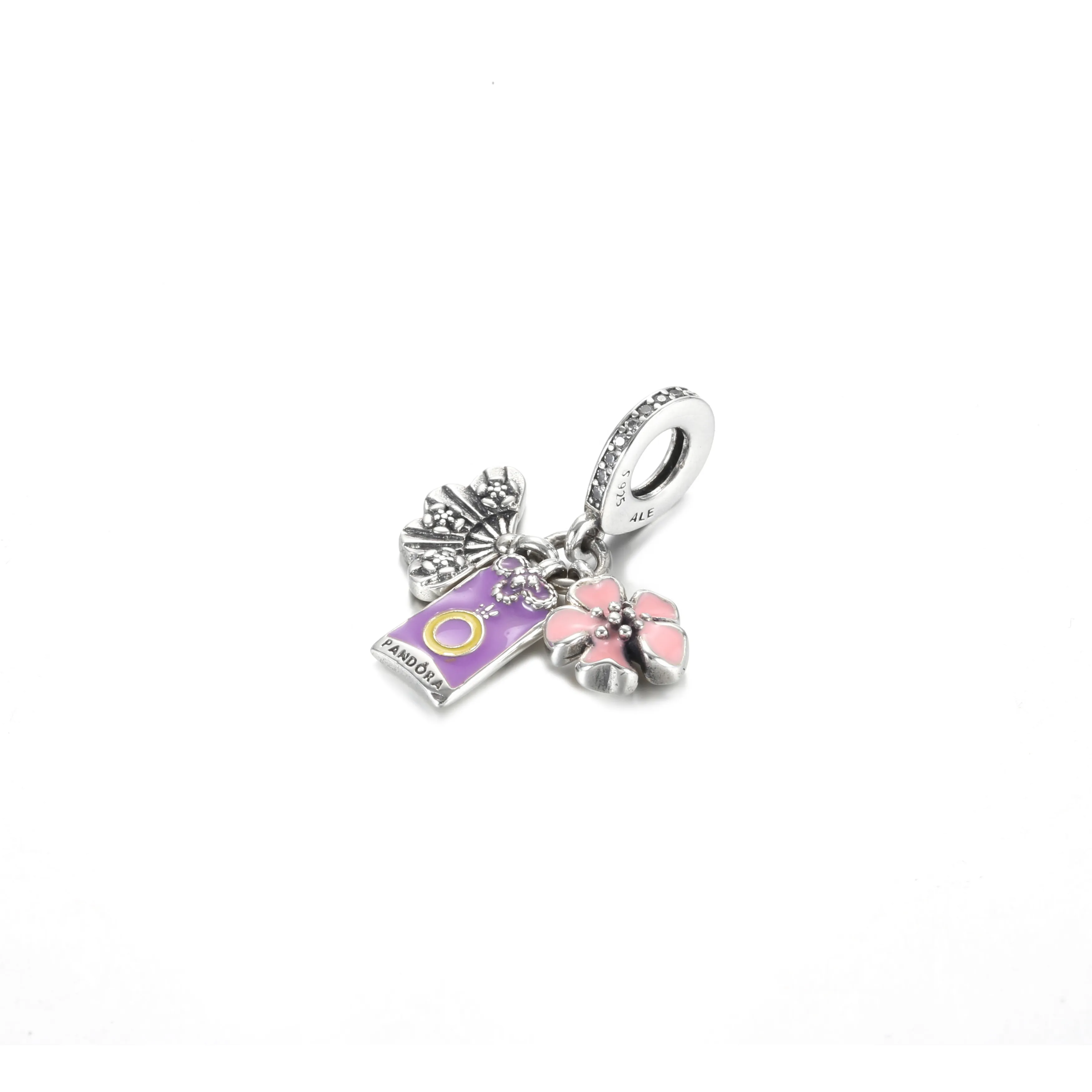 PANDORA Japanese Sakura, Omamori & Fan Dangle Charm - 799326C01