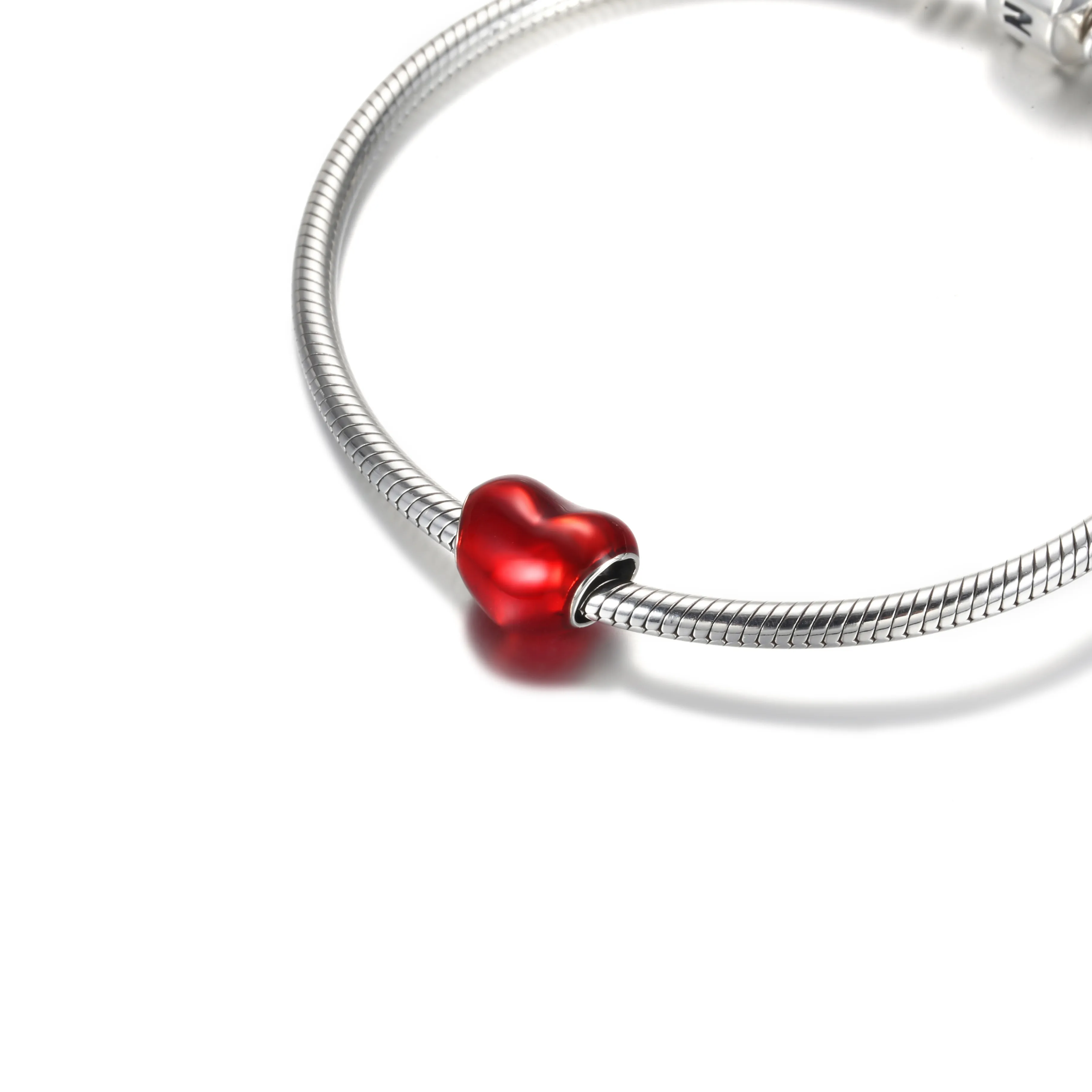 PANDORA Metallic Red Heart Charm - 799291C02