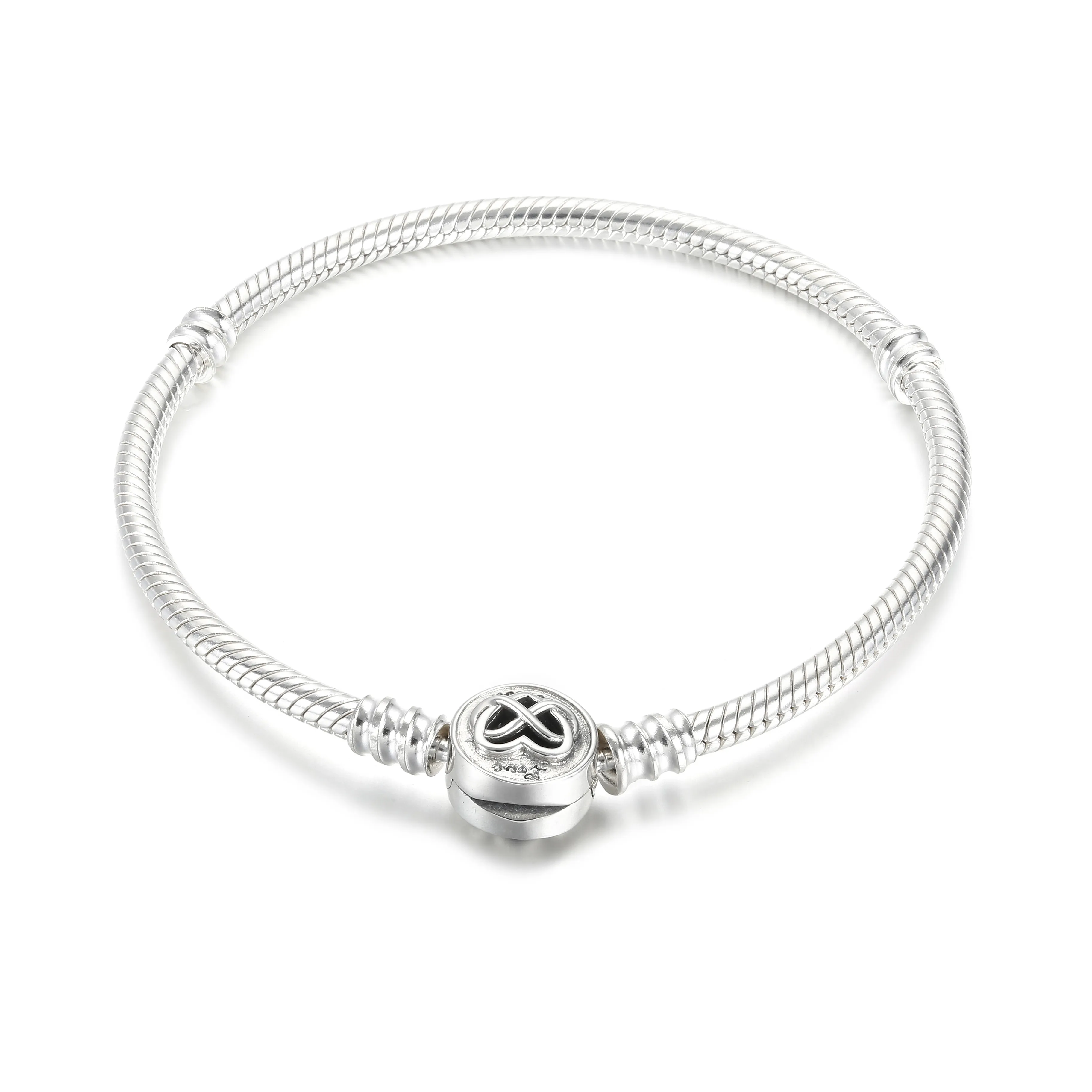 Pandora Moments Heart Infinity Clasp Snake Chain Bracelet - 599365C00