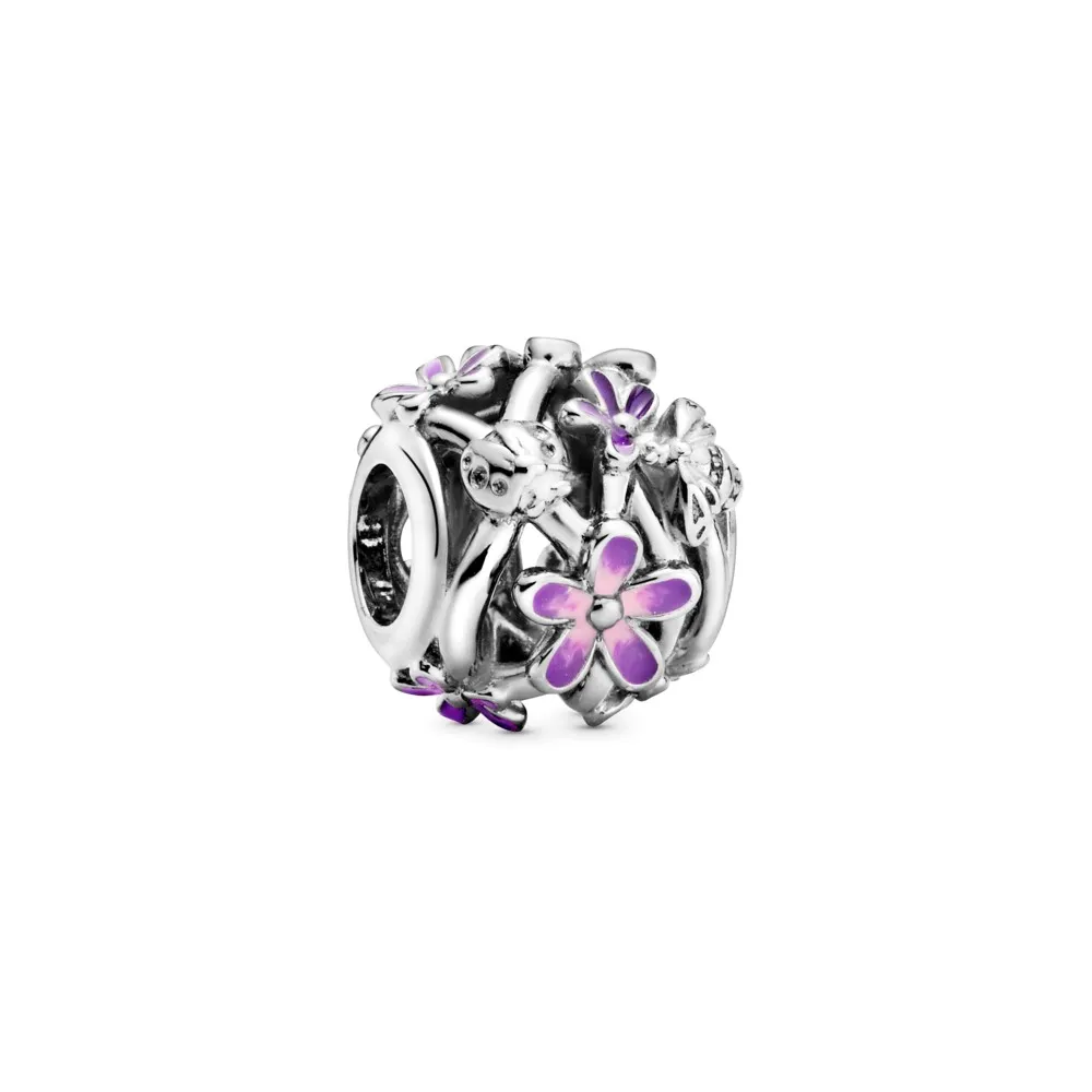 pandora openwork purple daisy charm 798772c02