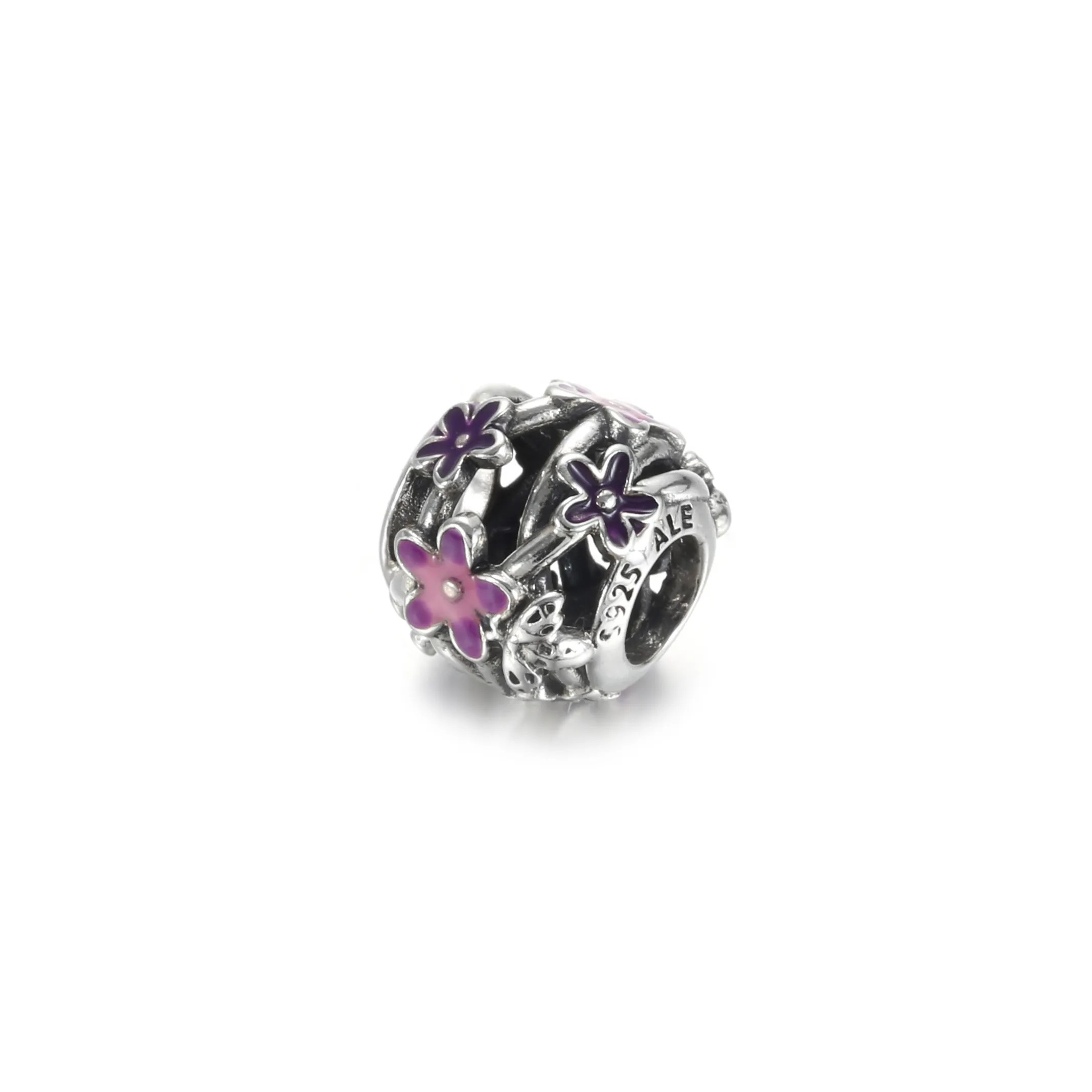 PANDORA Openwork Purple Daisy Charm - 798772C02