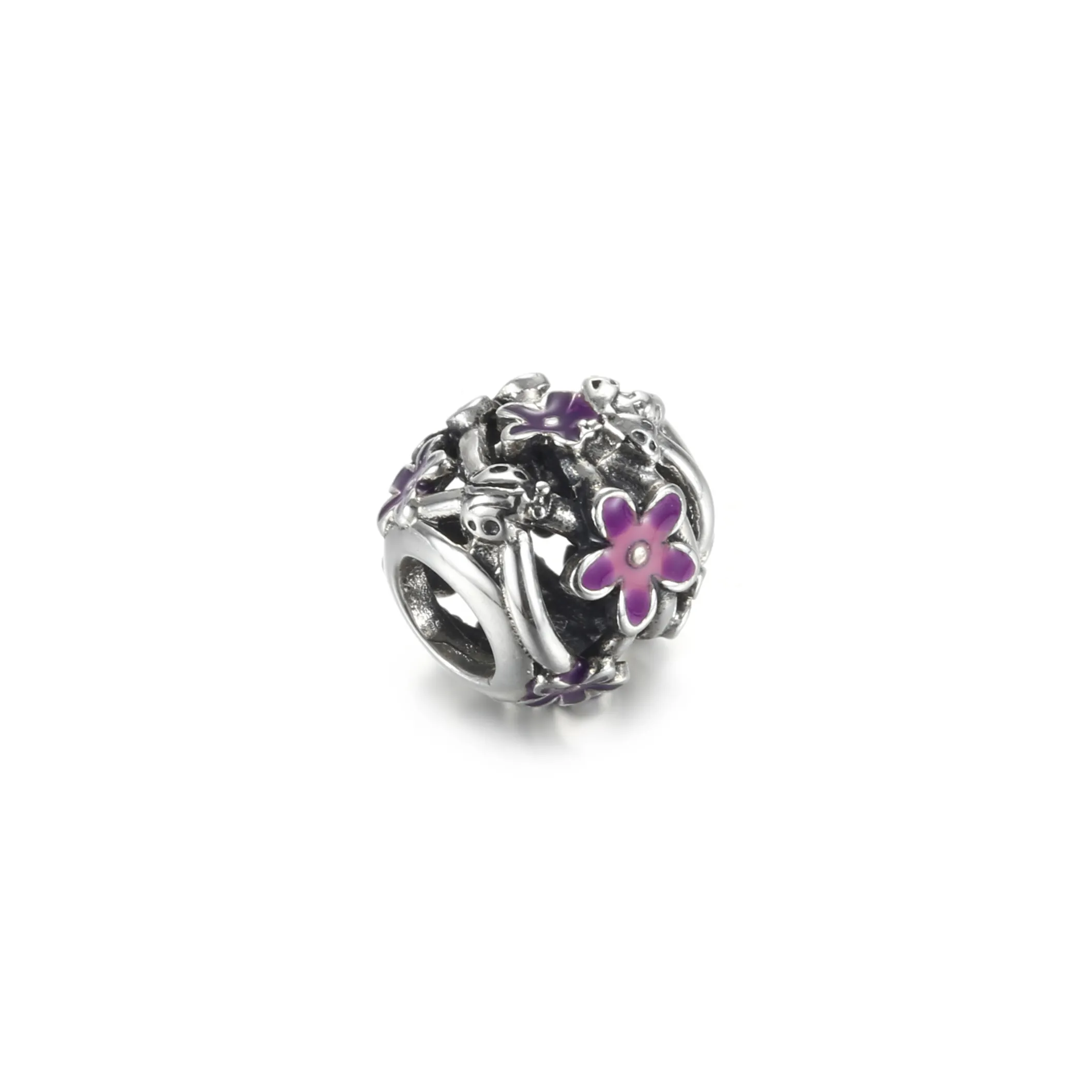 PANDORA Openwork Purple Daisy Charm - 798772C02