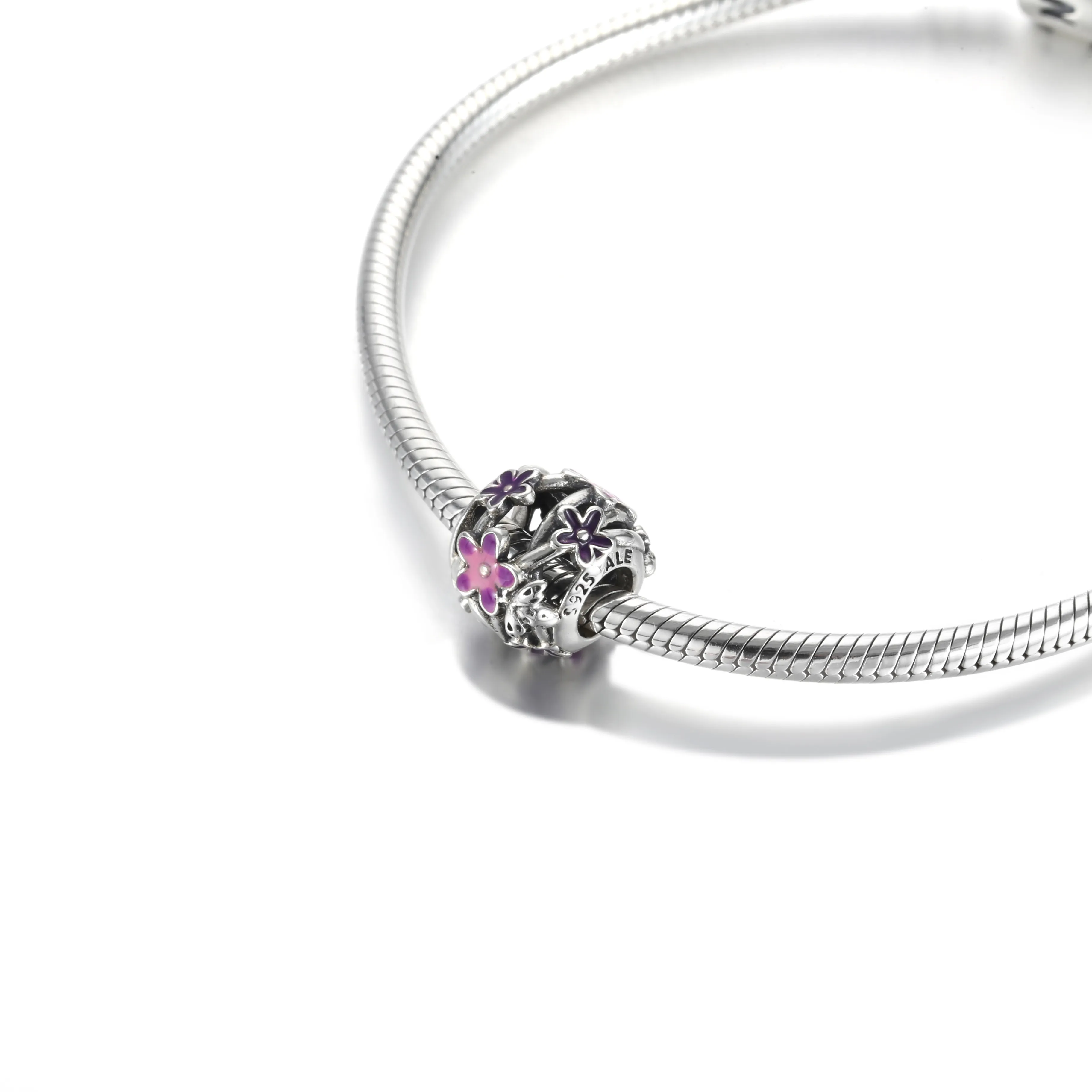 PANDORA Openwork Purple Daisy Charm - 798772C02