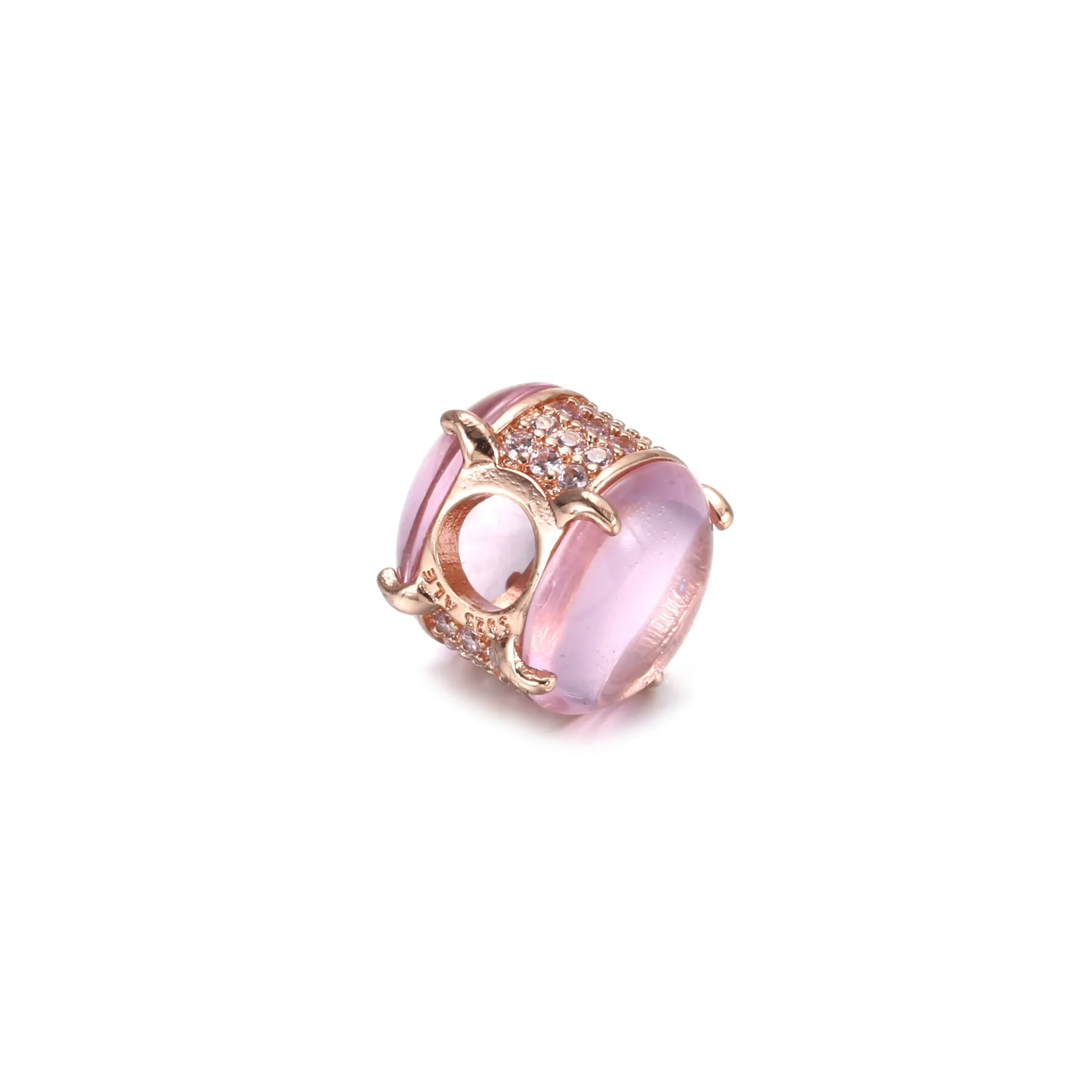 PANDORA Pink Oval Cabochon Charm - 789309C02