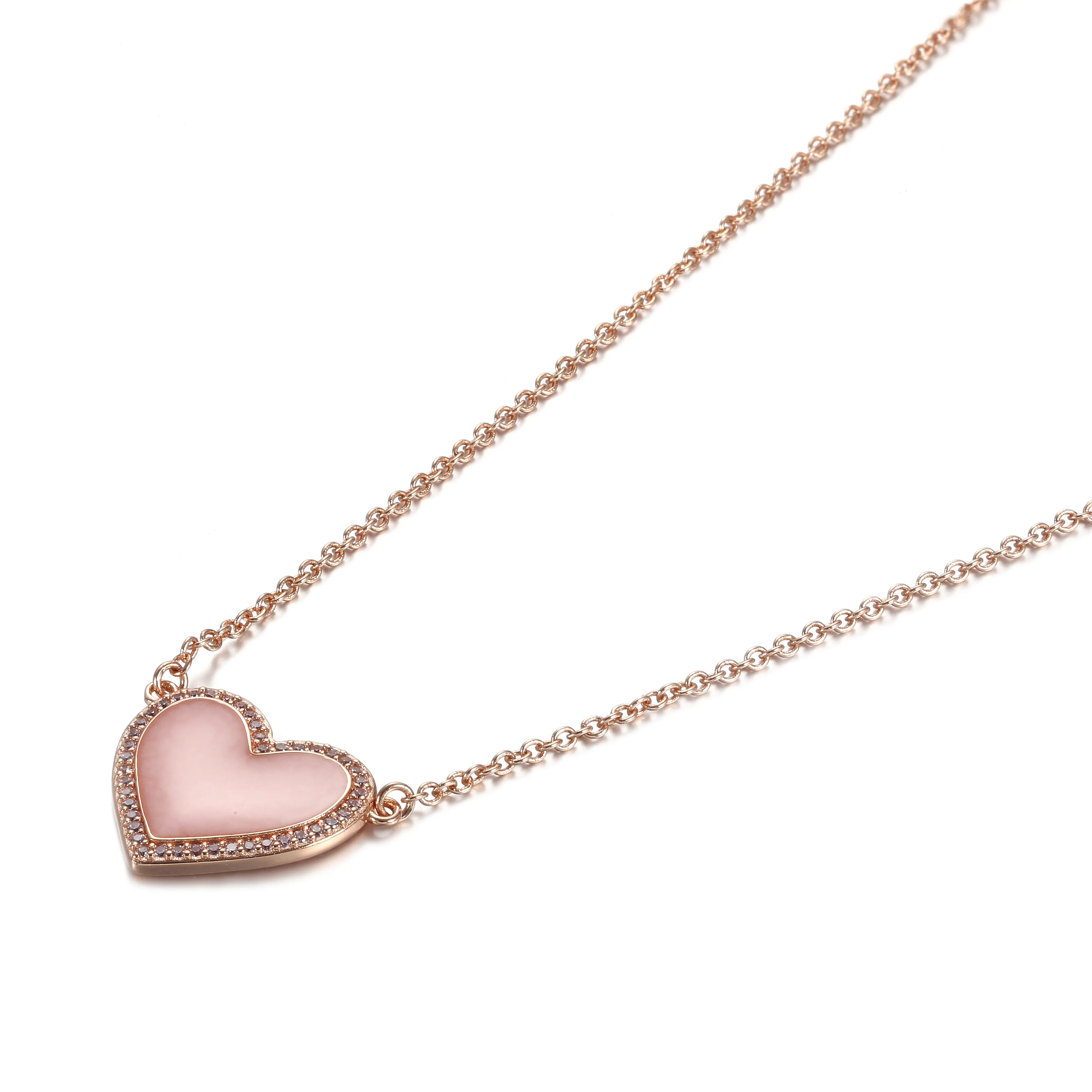 PANDORA Pink Swirl Heart Collier Necklace - 389279C01