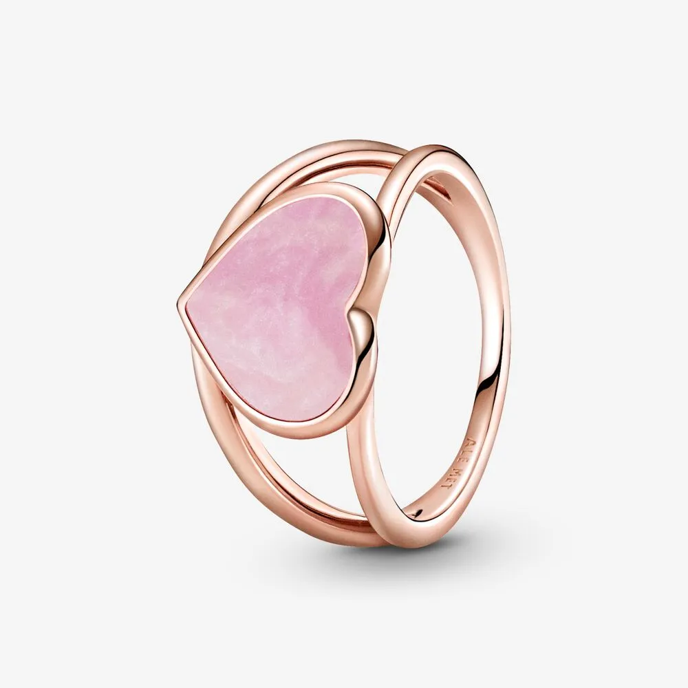 PANDORA Pink Swirl Heart Statement Ring - 189263C01