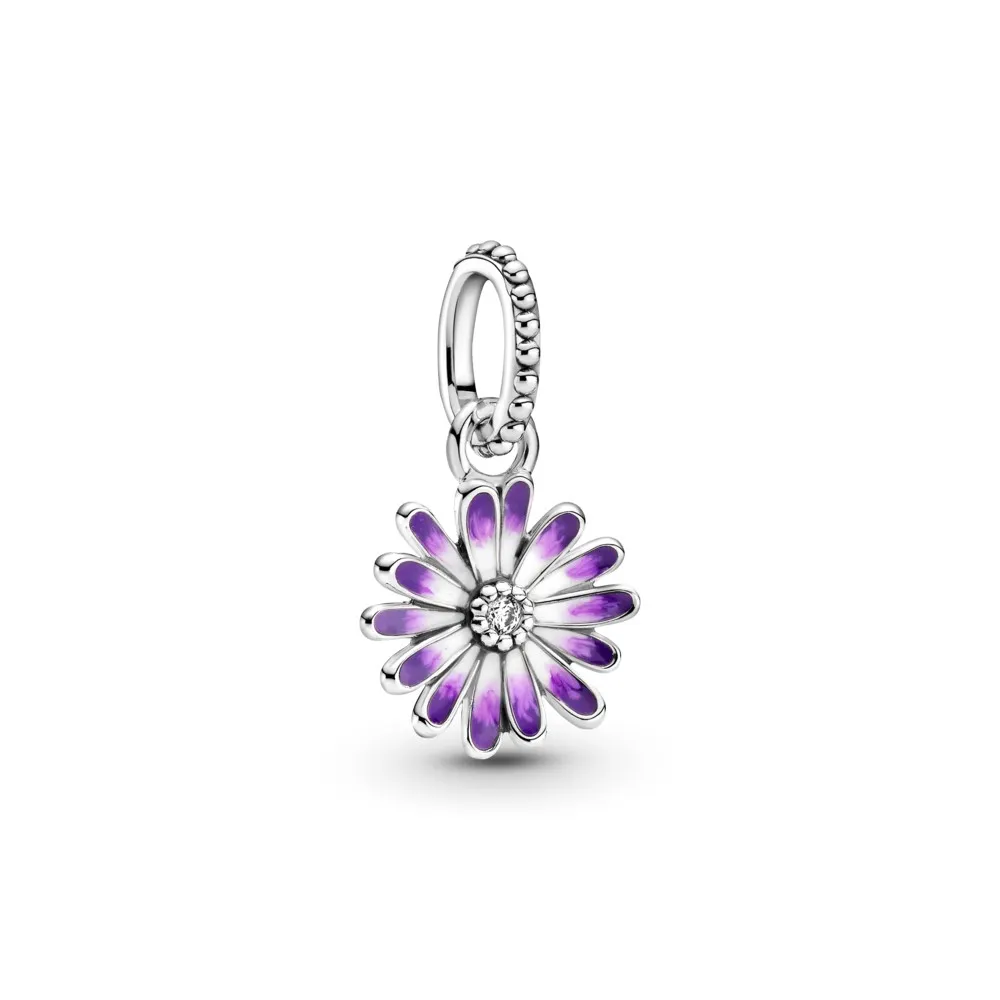 PANDORA Purple Daisy Dangle Charm - 798771C01