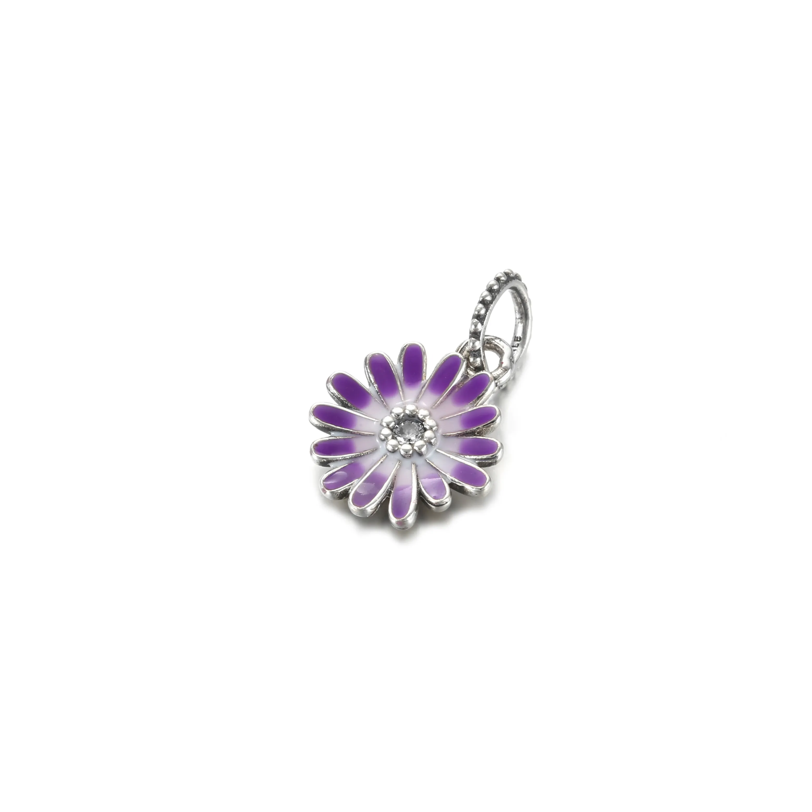 PANDORA Purple Daisy Dangle Charm - 798771C01