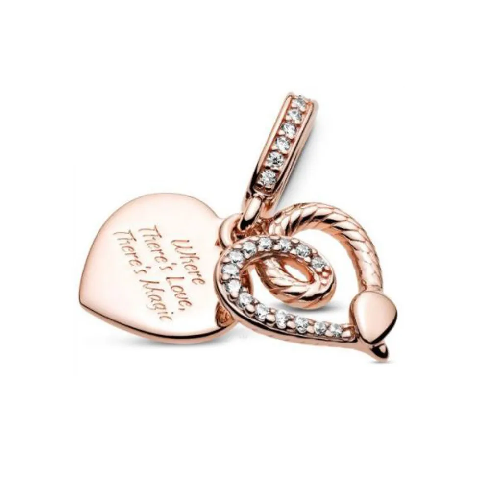 pandora snake heart dangle charm 789086c01