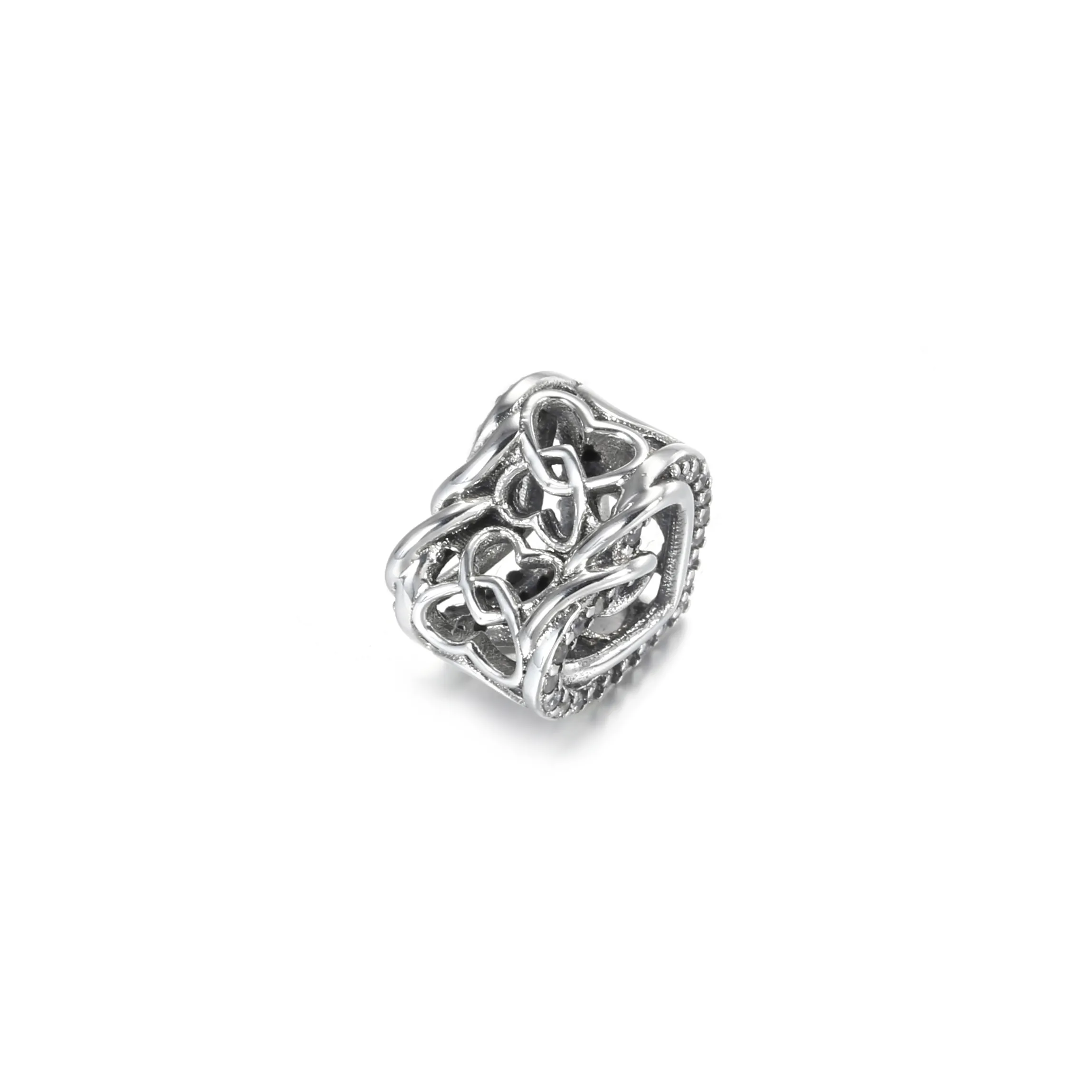 PANDORA Sparkling Entwined Hearts Charm - 799270C01