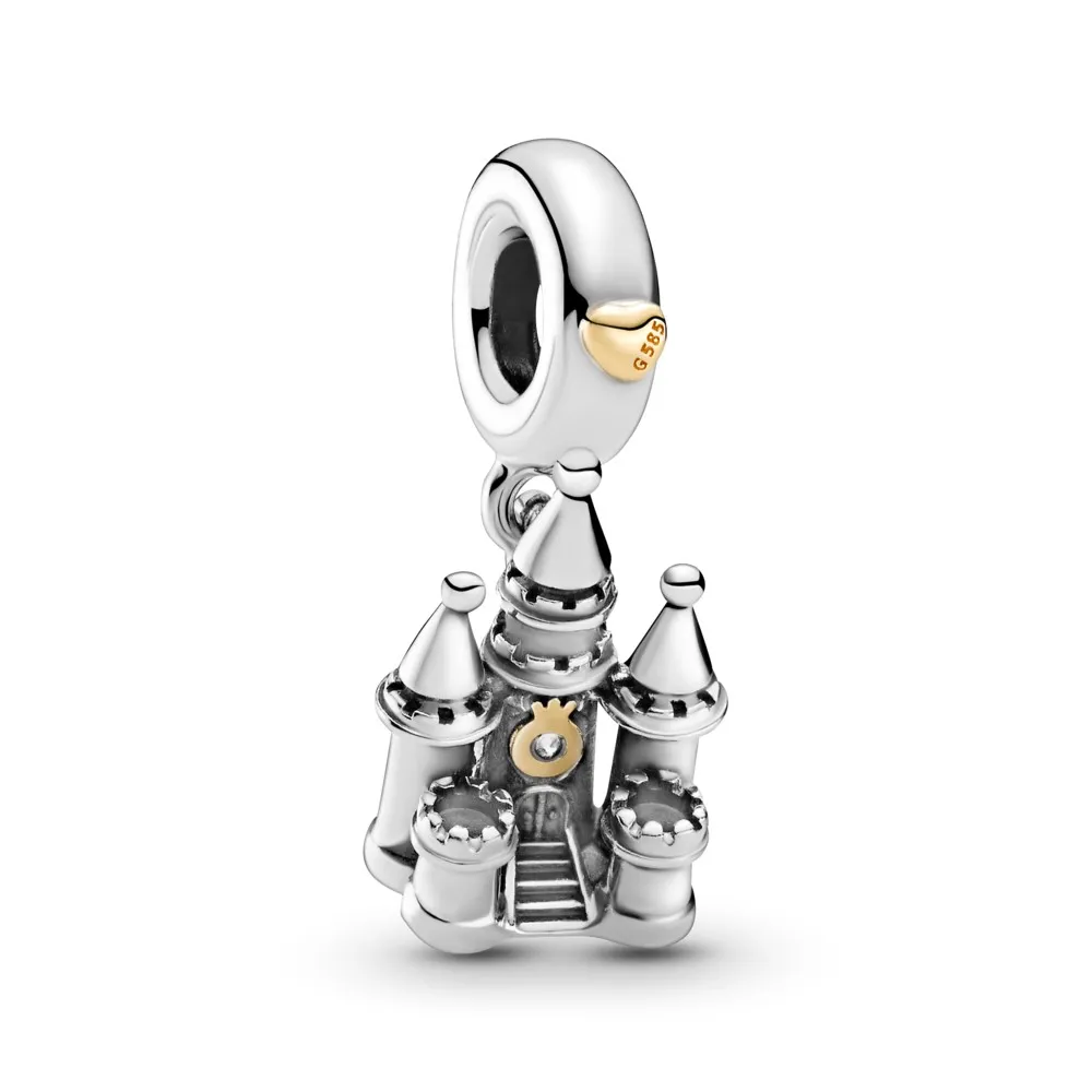 PANDORA Two-tone Castle Dangle Charm - 799337C00