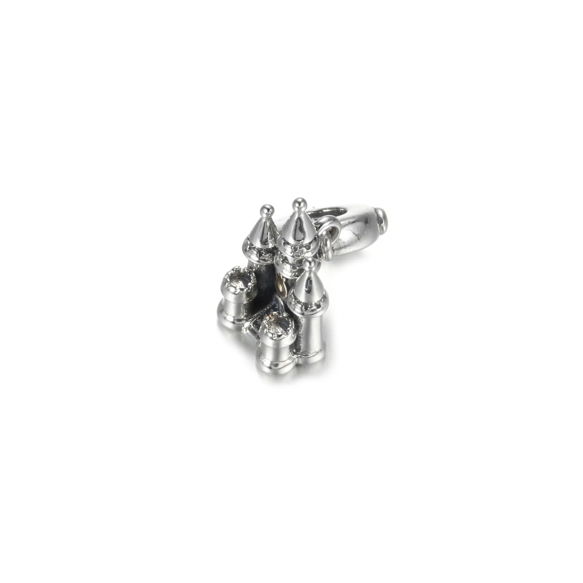 PANDORA Two-tone Castle Dangle Charm - 799337C00