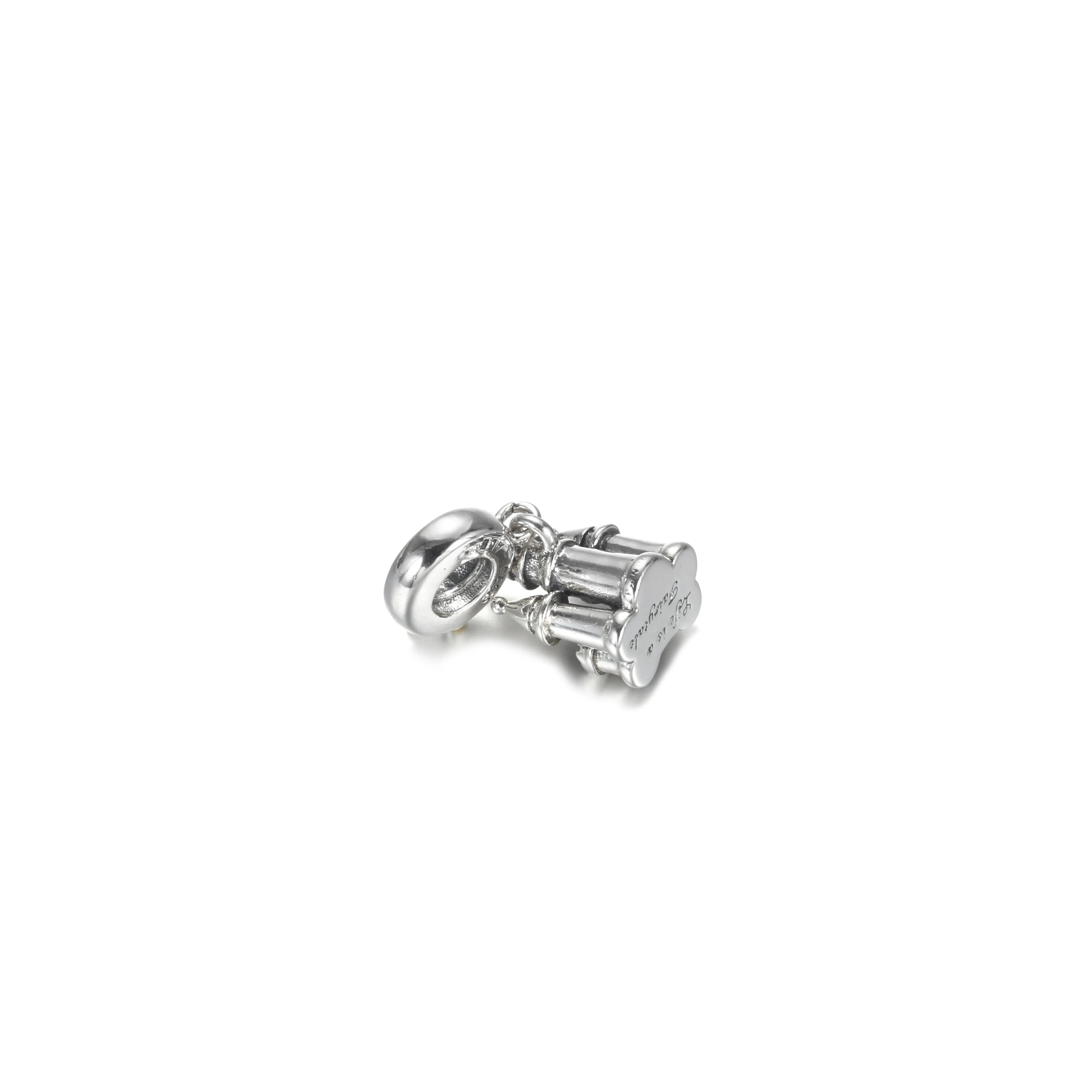 PANDORA Two-tone Castle Dangle Charm - 799337C00