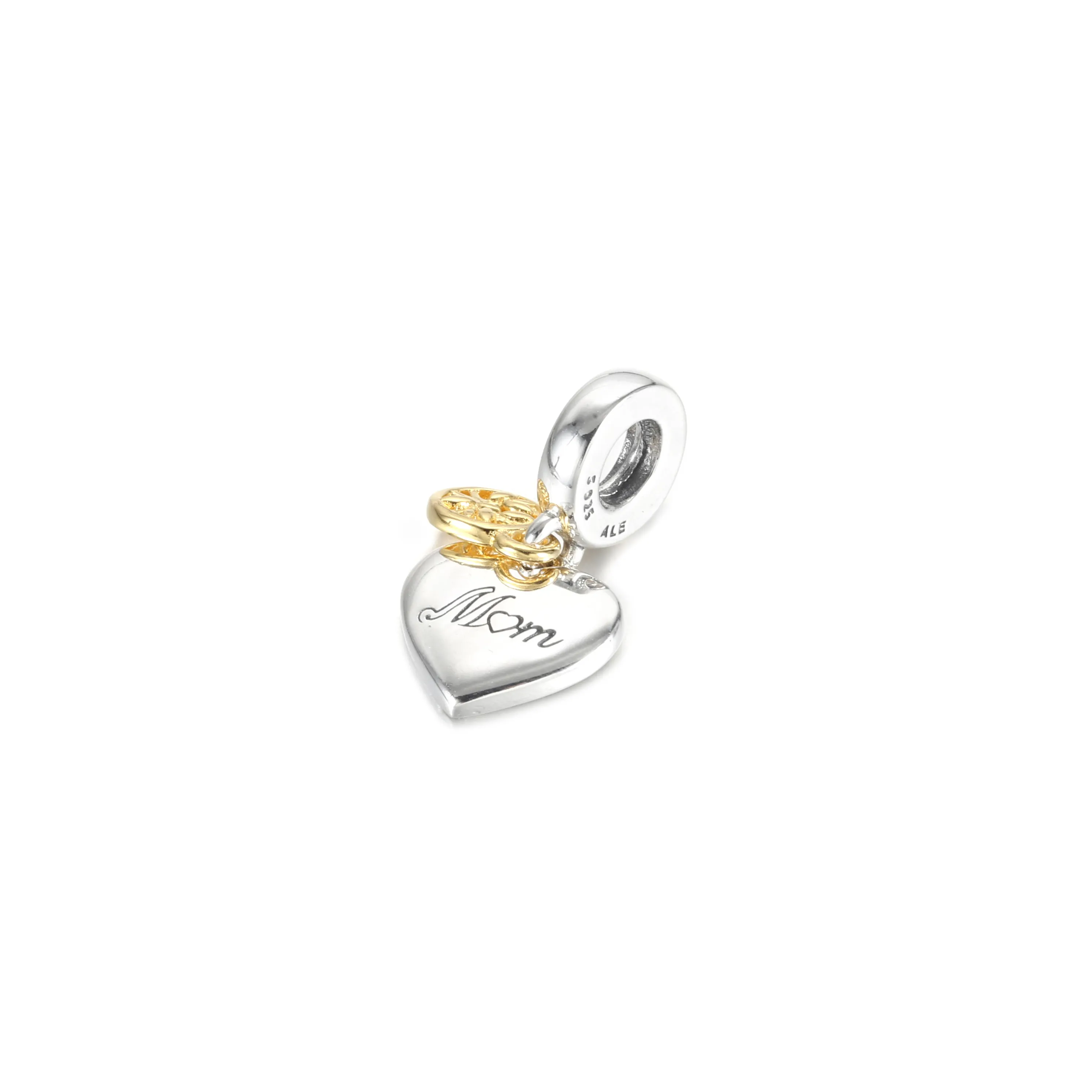 PANDORA Two-tone Family Tree & Heart Dangle Charm - 799366C00