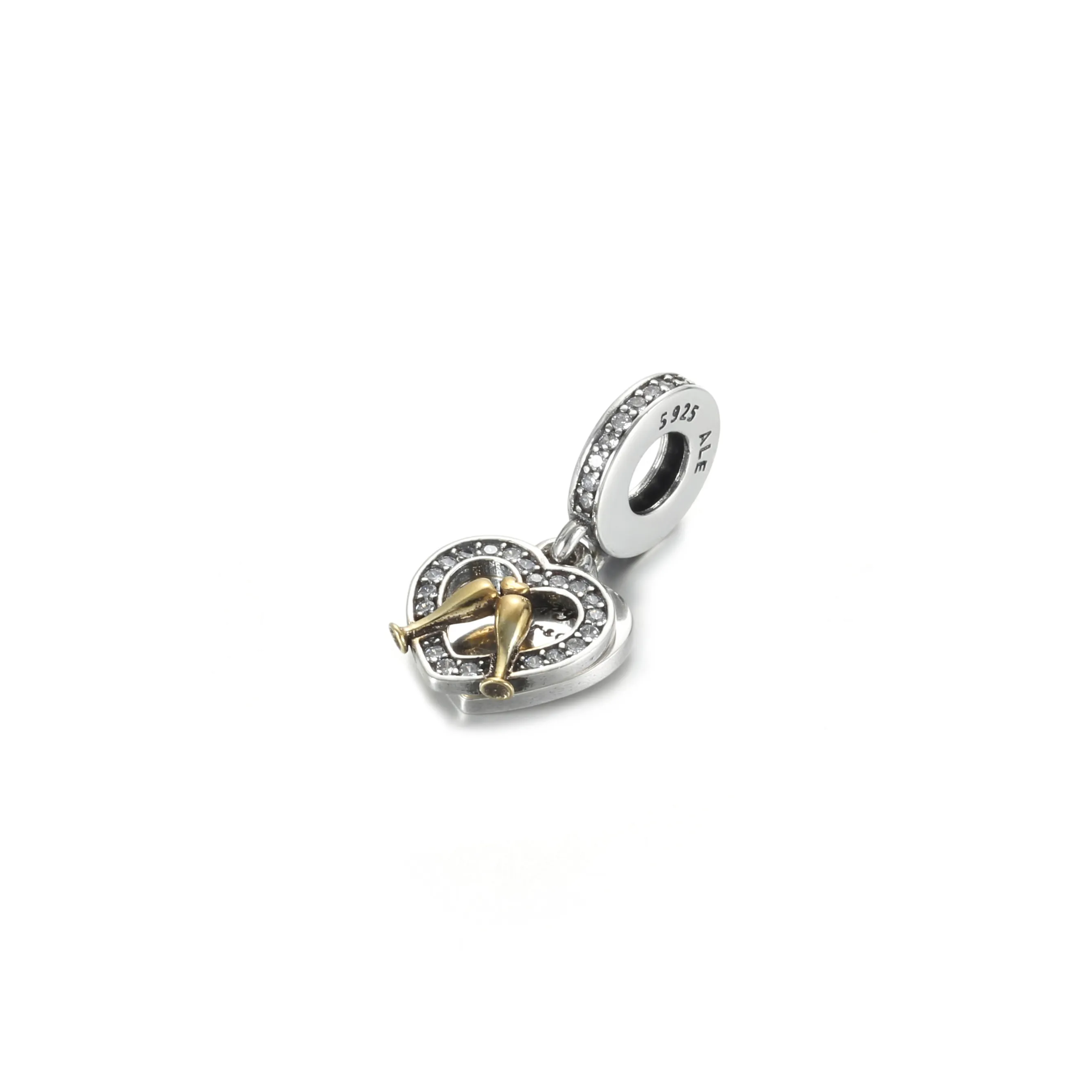 PANDORA Two-tone Happy Anniversary Dangle Charm - 799322C01