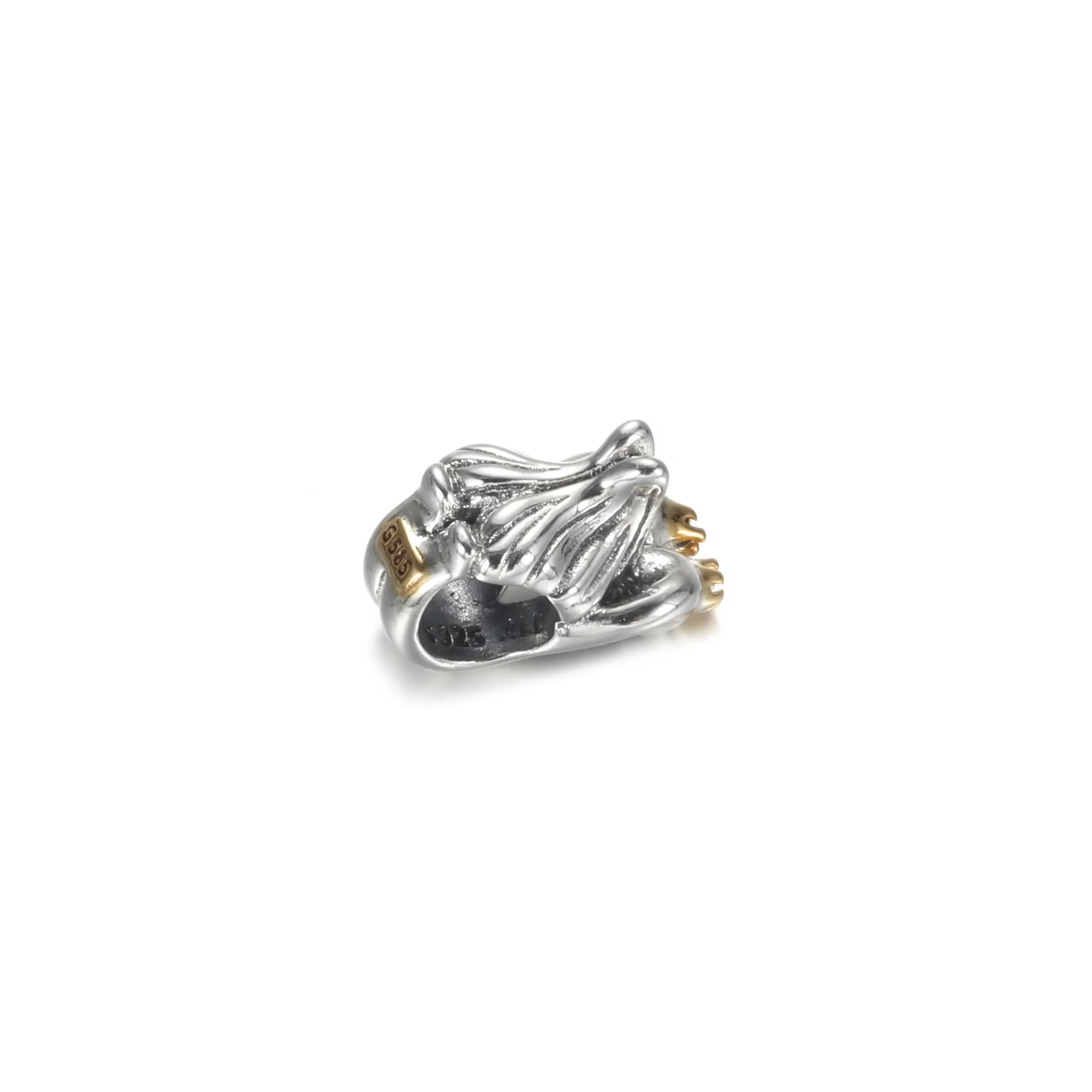 PANDORA Two-tone Swans & Heart Charm - 799315C00