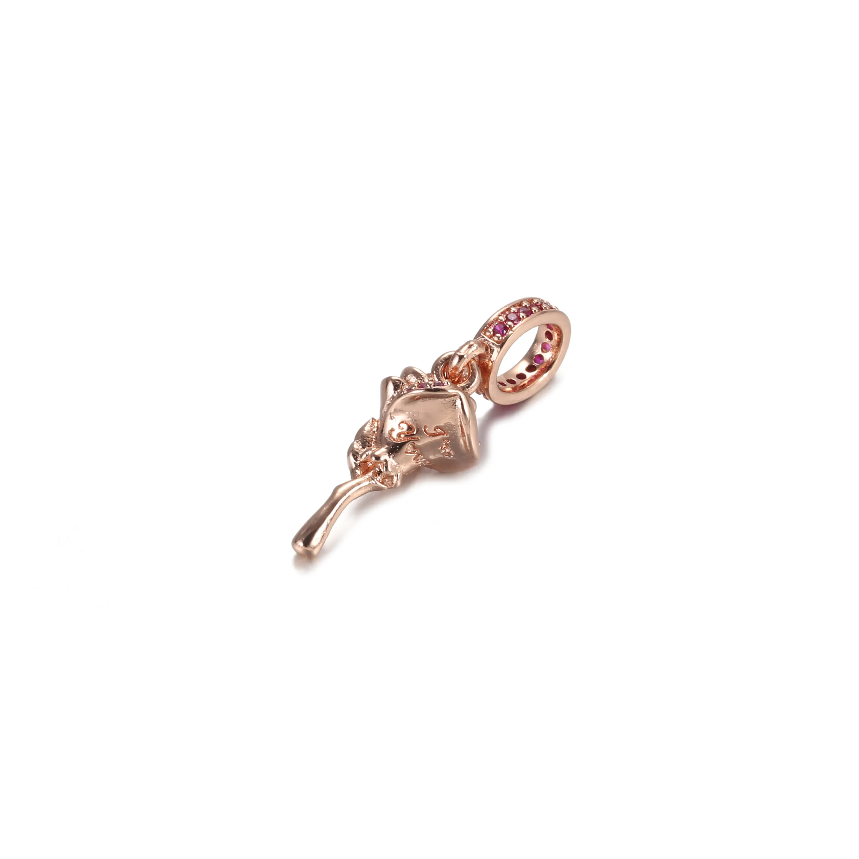 Rose Flower Dangle Charm - 789312C01