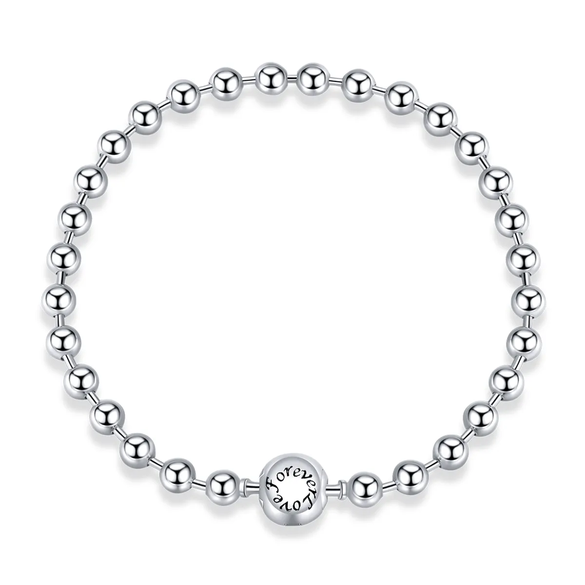 Pandora Style Silver Silver Ball bracelet - SCB208