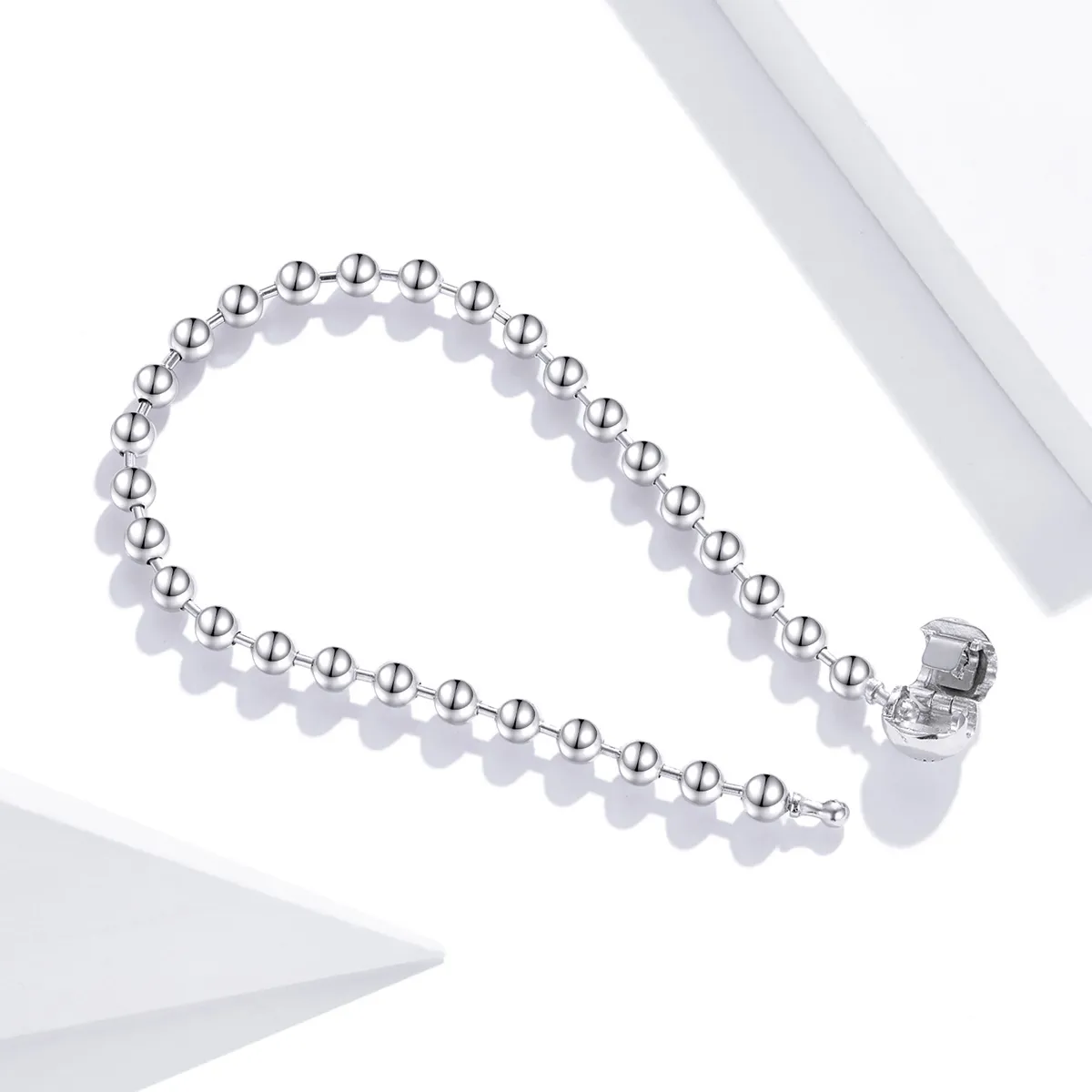 Pandora Style Silver Silver Ball bracelet - SCB208