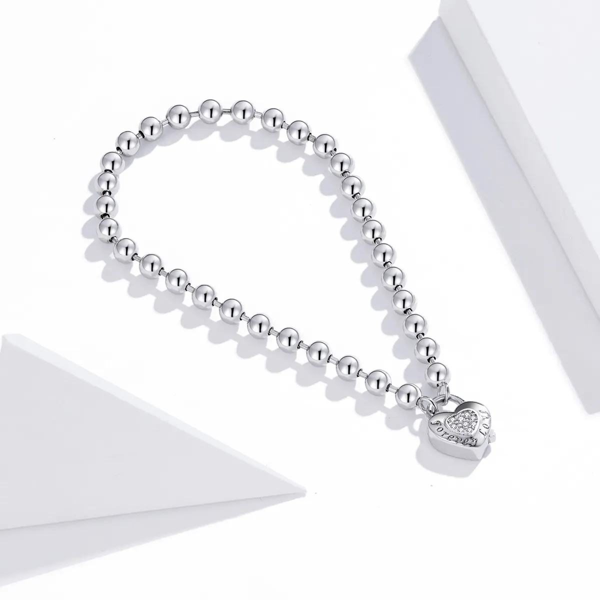 Pandora Style Silver Bead Chain bracelet - SCB203