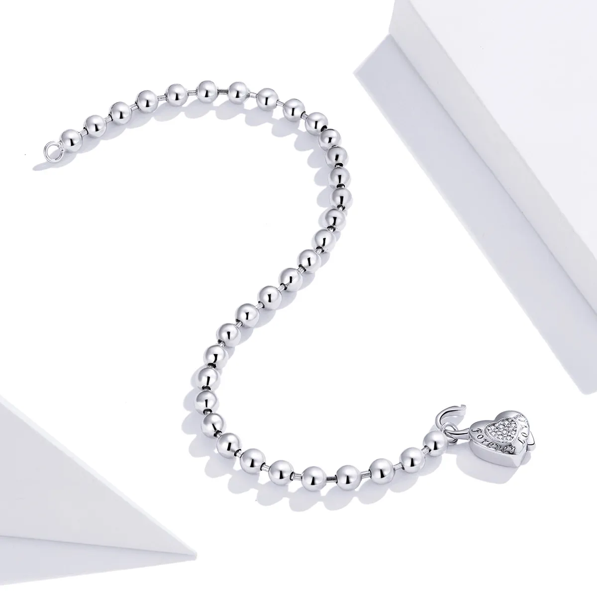 Pandora Style Silver Bead Chain bracelet - SCB203