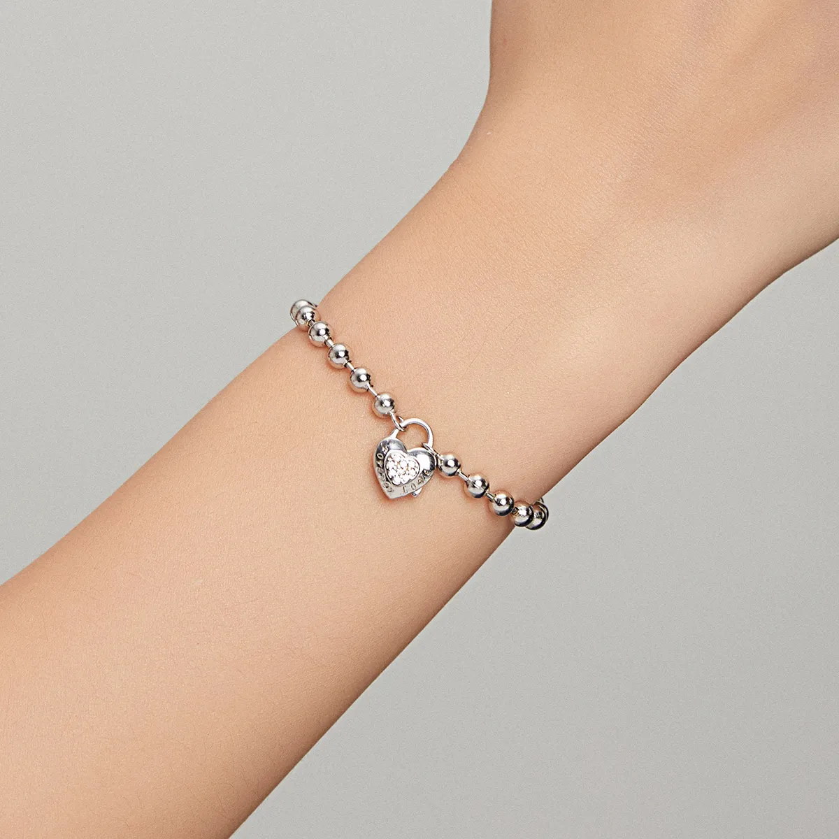 Pandora Style Silver Bead Chain bracelet - SCB203