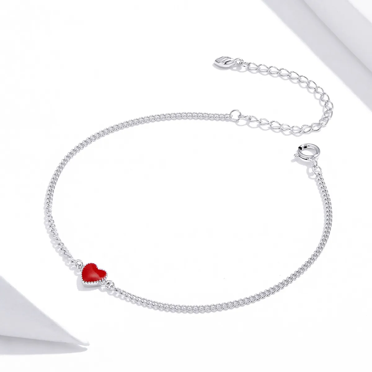 Pandora Style Silver Heart bracelet - SCB182