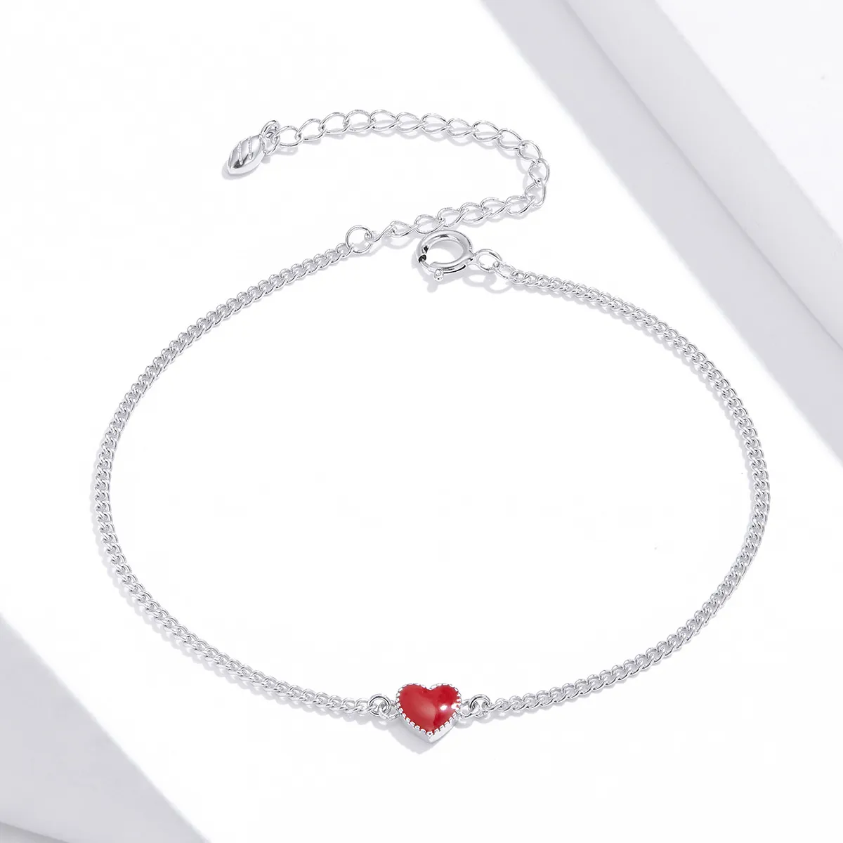 Pandora Style Silver Heart bracelet - SCB182