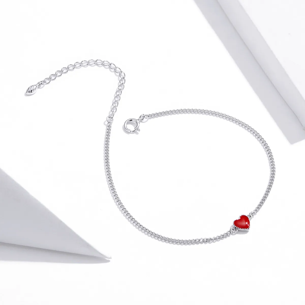 Pandora Style Silver Heart bracelet - SCB182