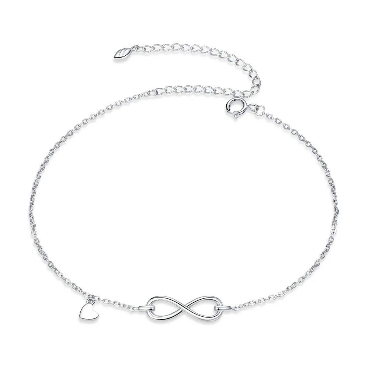 pandora style silver infinity bracelet sct019